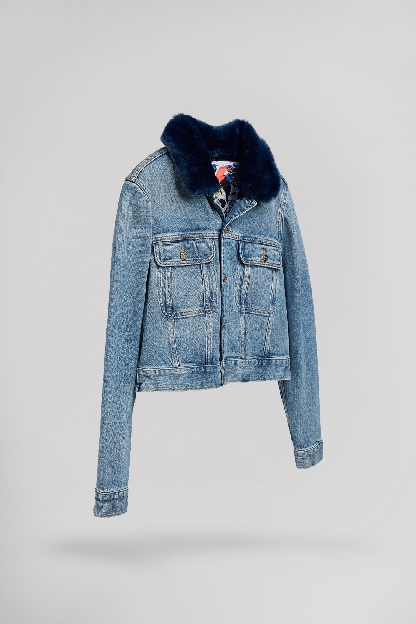 Blouson col détachable BEWORK HIGH BLU VINTAGE/INDIGO - School Rag