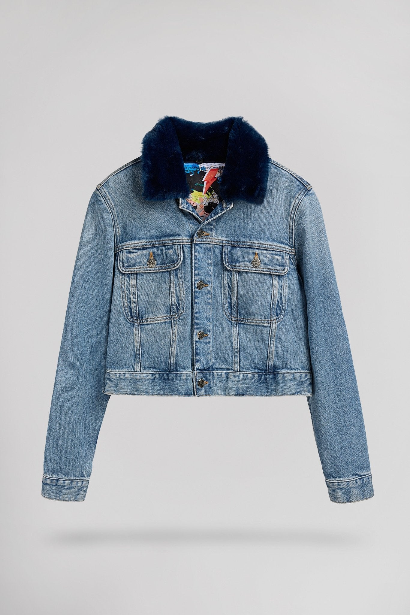 Blouson col détachable BEWORK HIGH BLU VINTAGE/INDIGO - School Rag