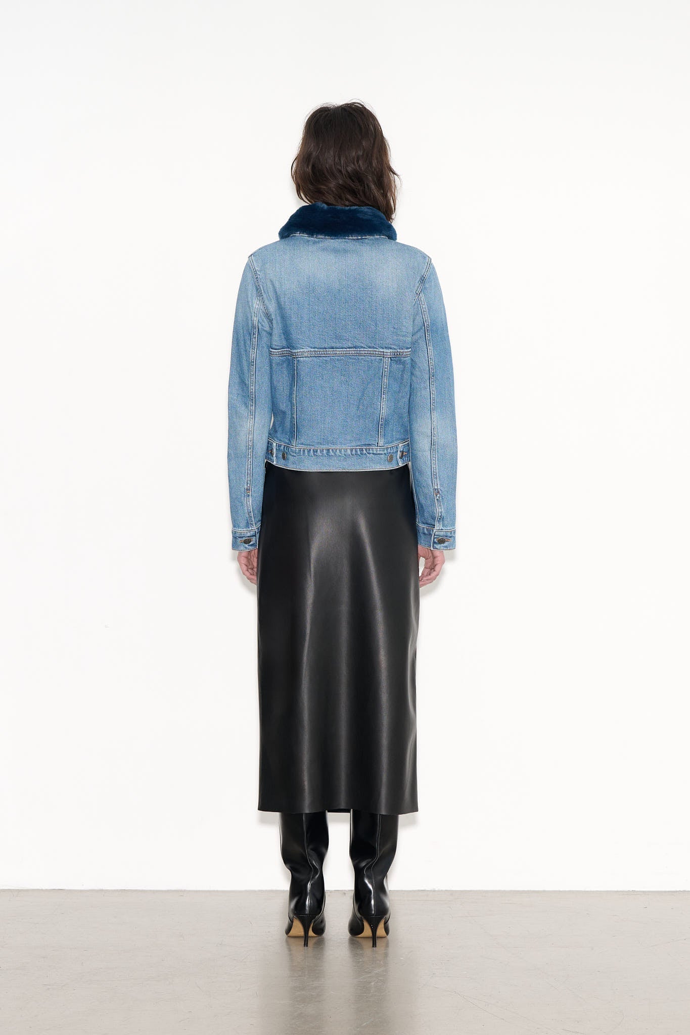 Blouson col détachable BEWORK HIGH BLU VINTAGE/INDIGO - School Rag