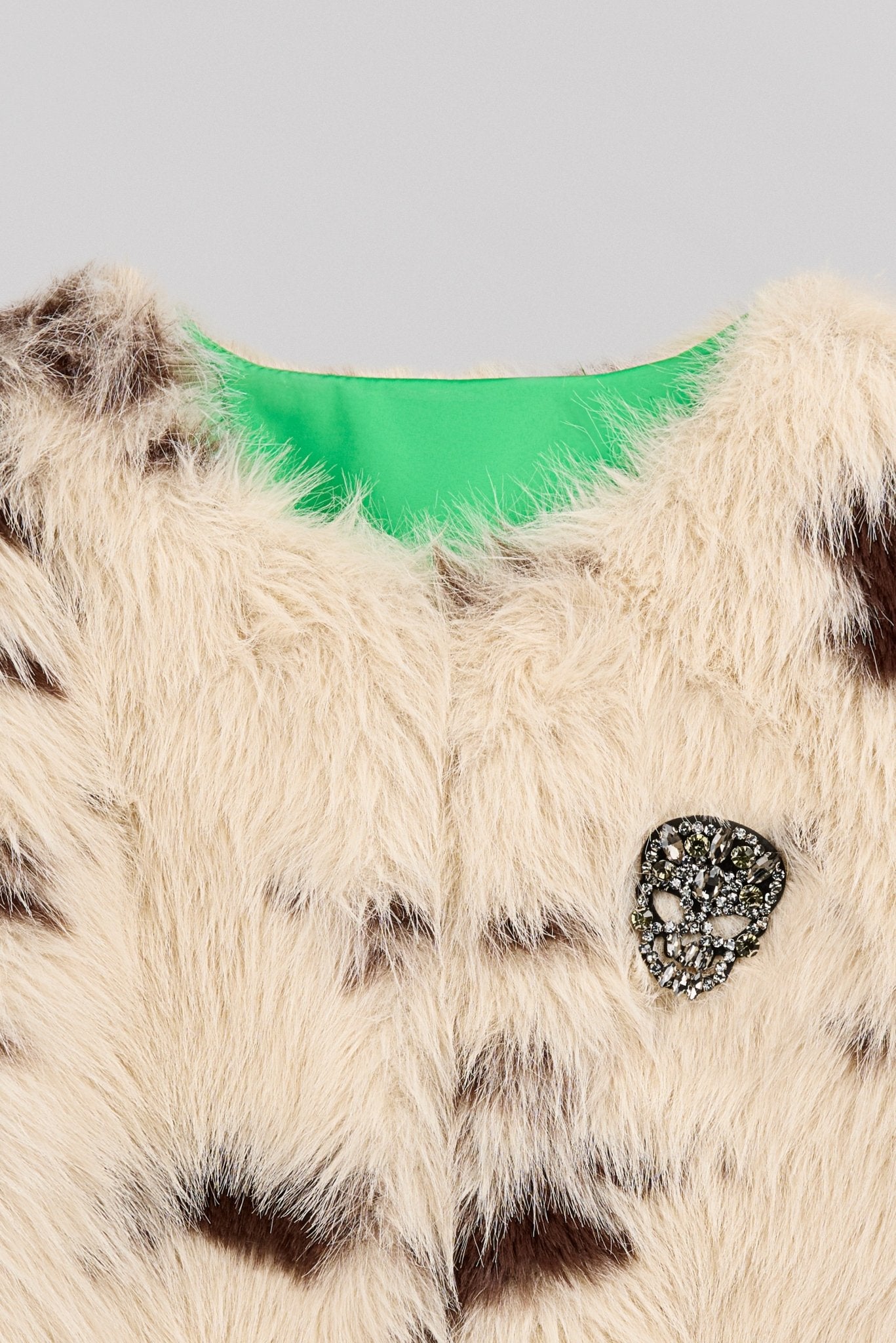 Blouson en fausse fourrure motif vache KAHSHA - School Rag