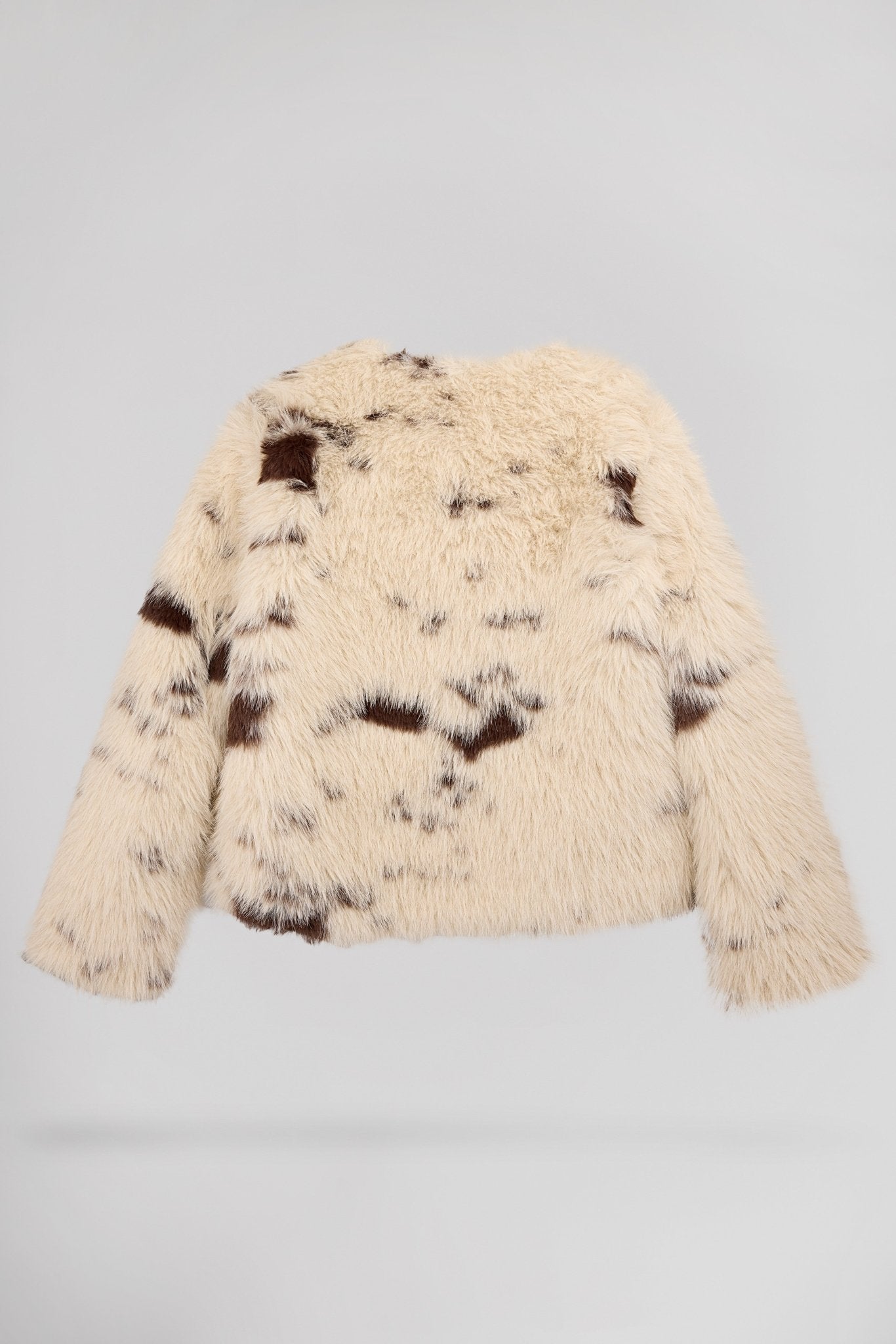 Blouson en fausse fourrure motif vache KAHSHA - School Rag