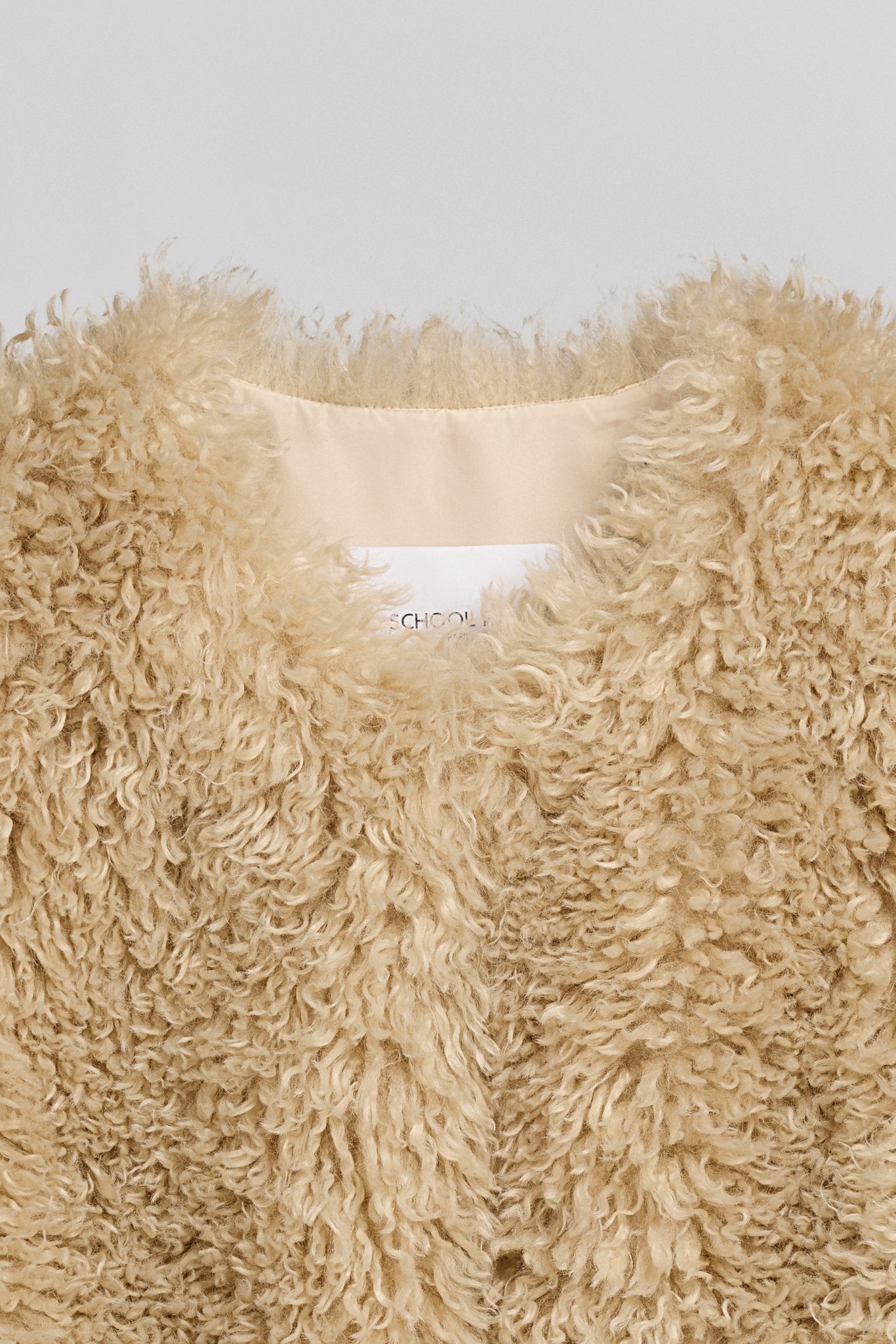 Blouson oversize fausse fourrure BELOW BEIGE - School Rag