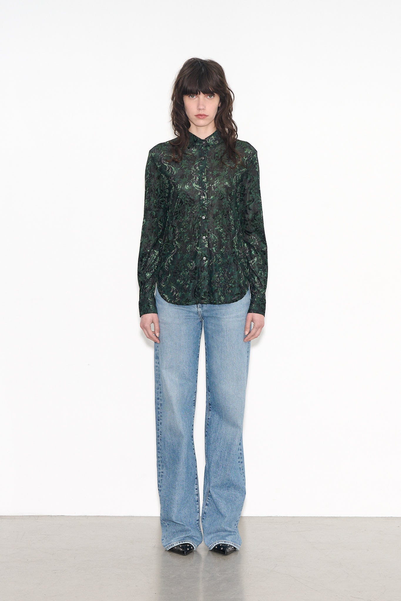 Chemise CAMILA BURST BURST JADE - School Rag
