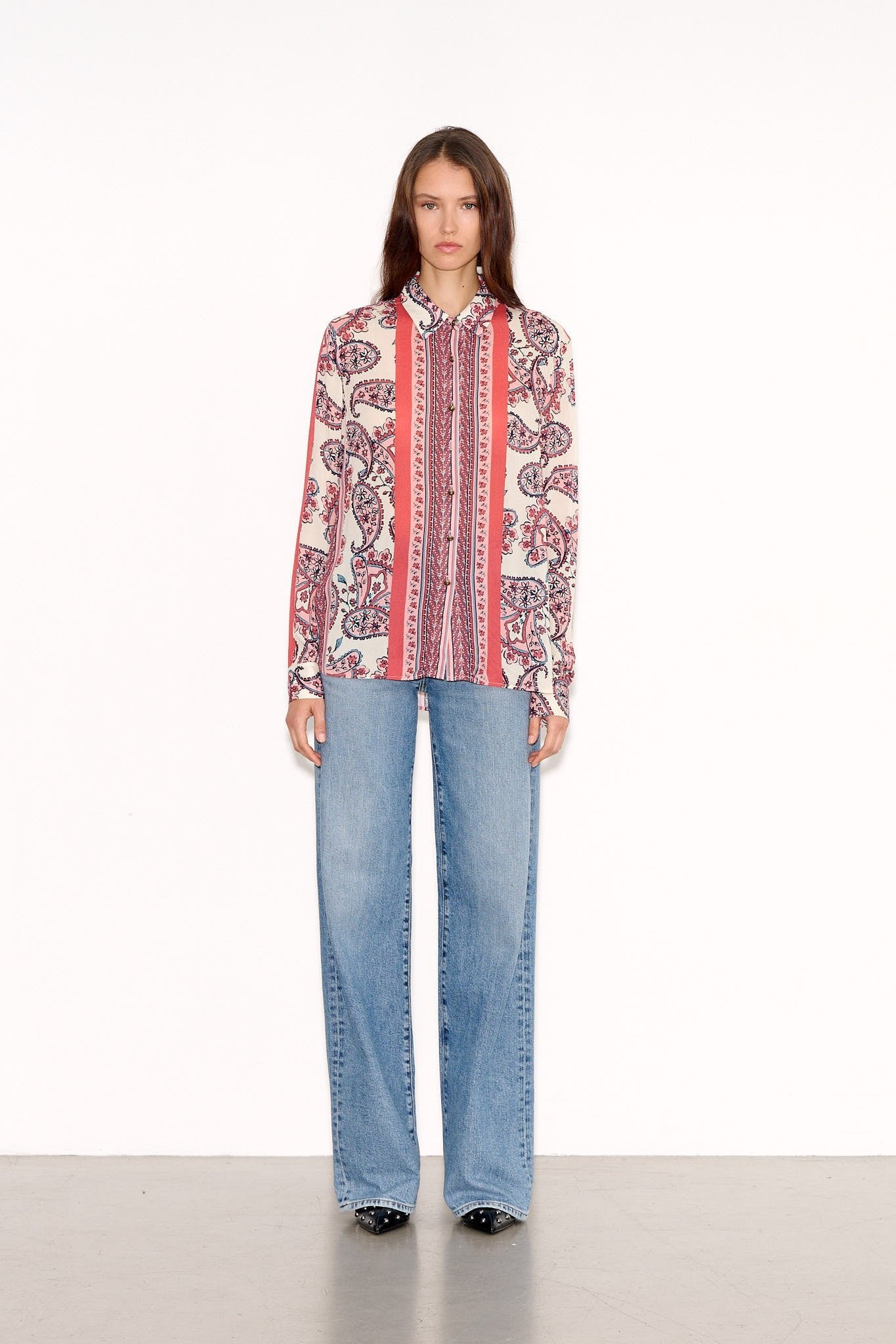 Chemise CAMILA FULCOLOR RED PRINTS - School Rag