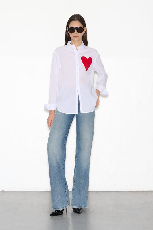 Achat Chemise CHERIE HEART BLANC - School Rag