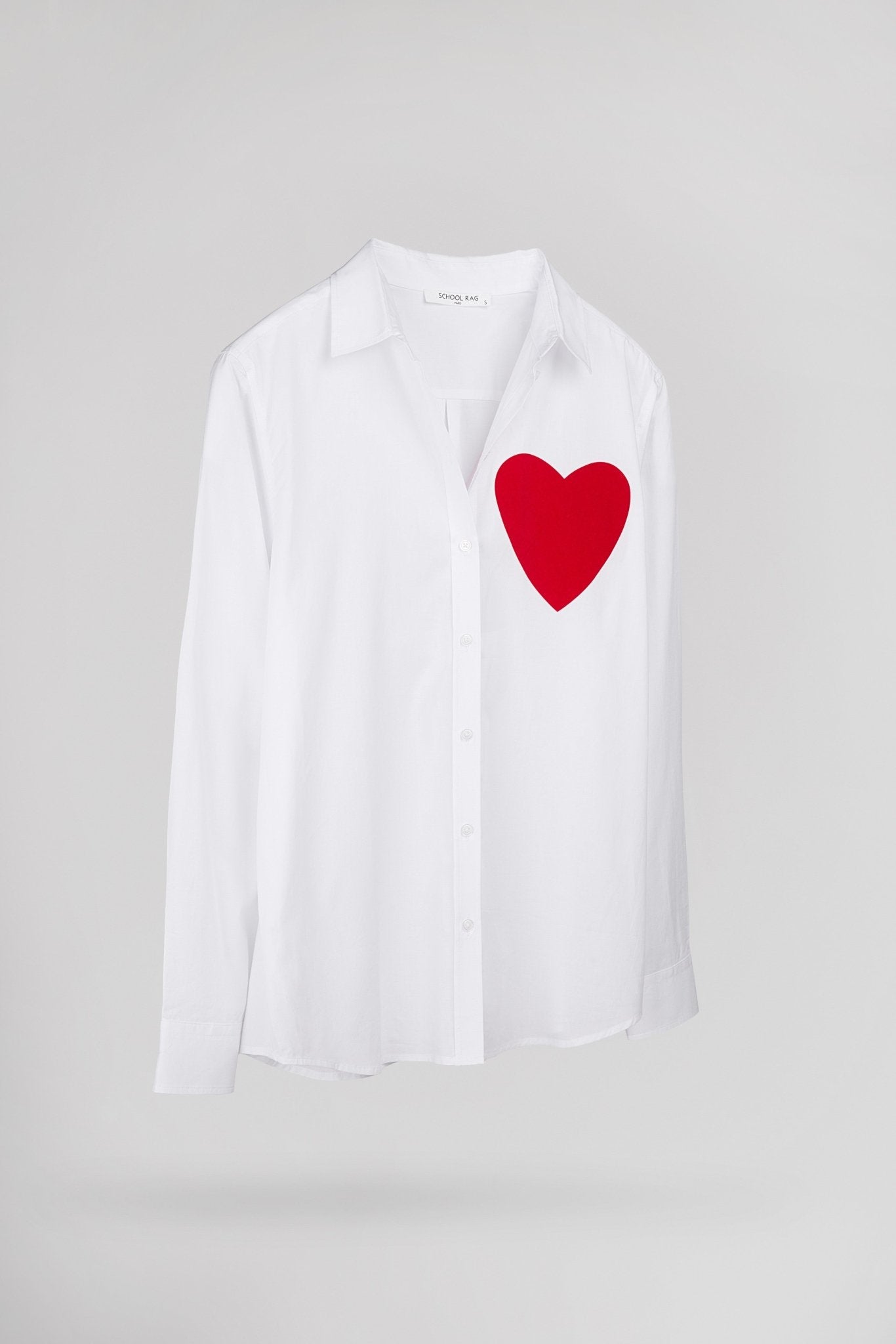 Chemise CHERIE HEART BLANC - School Rag
