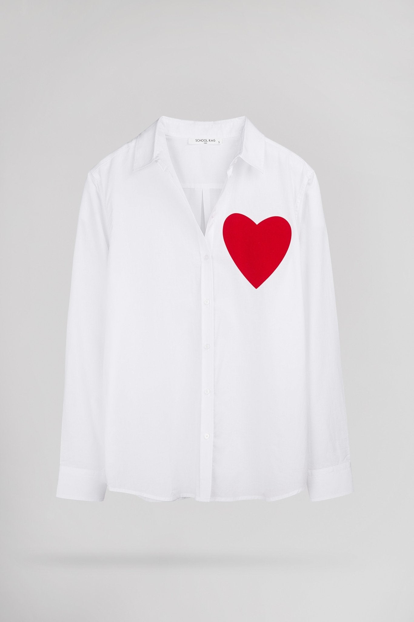 Chemise CHERIE HEART BLANC - School Rag
