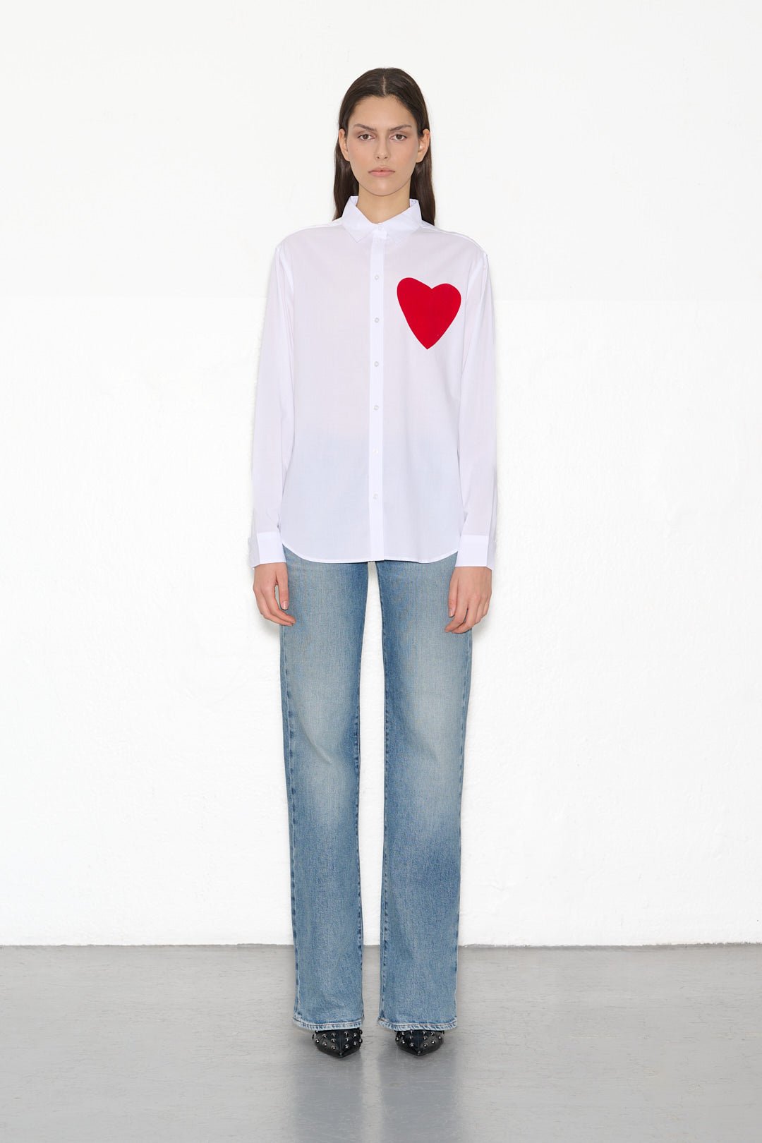 Chemise CHERIE HEART BLANC - School Rag