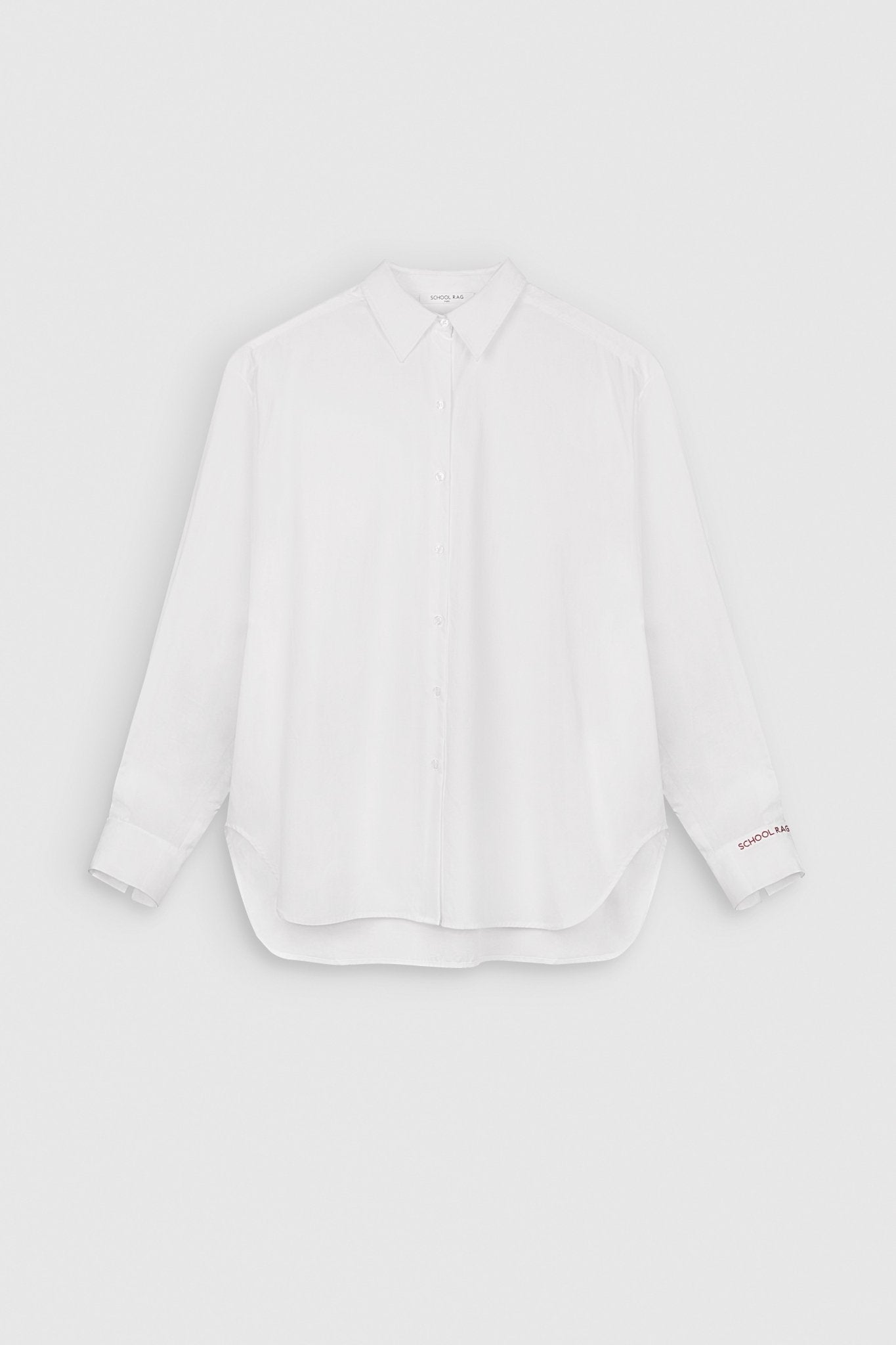 Chemise classique CAMILA POPCOT BLANC - School Rag