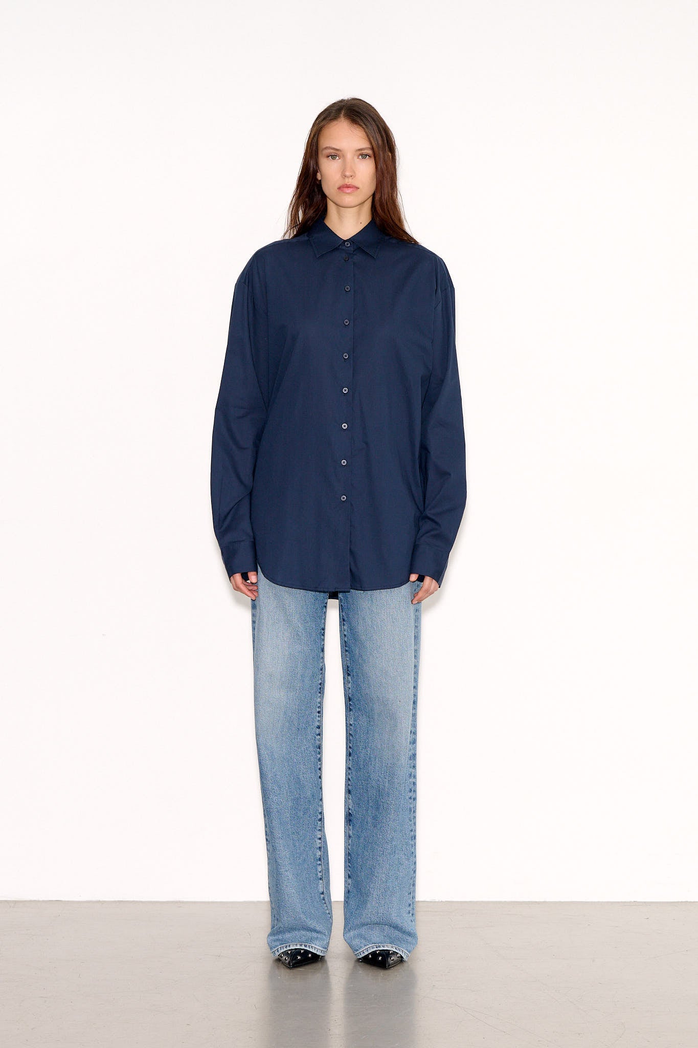 Chemise COLEEN POPCOT NAVY - School Rag