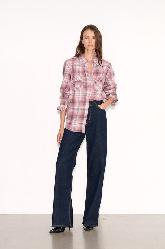 Achat Chemise COUNTRY LUREX C VIEUX ROSE - School Rag
