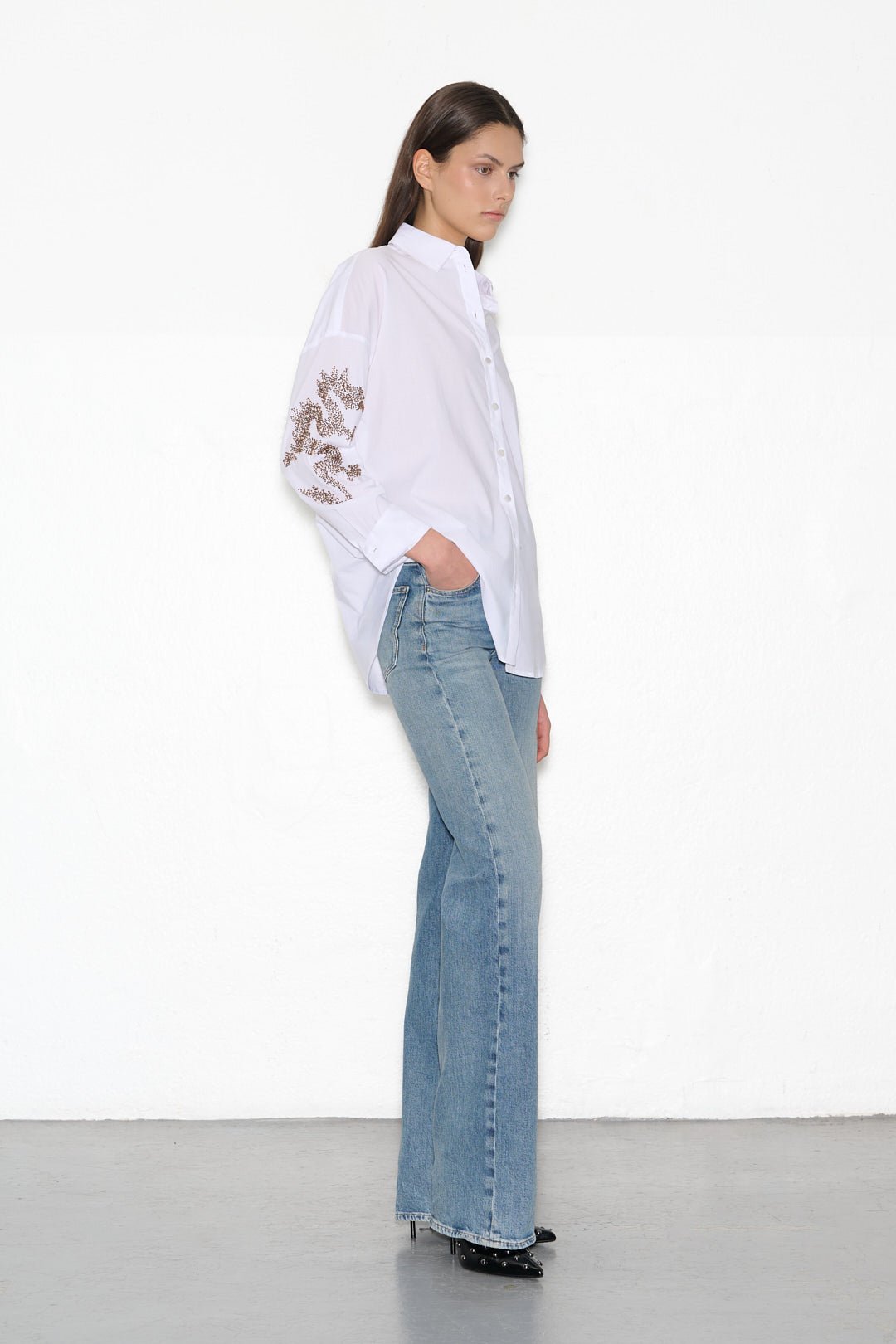 Chemise COURTNEY DRAGON BLANC - School Rag