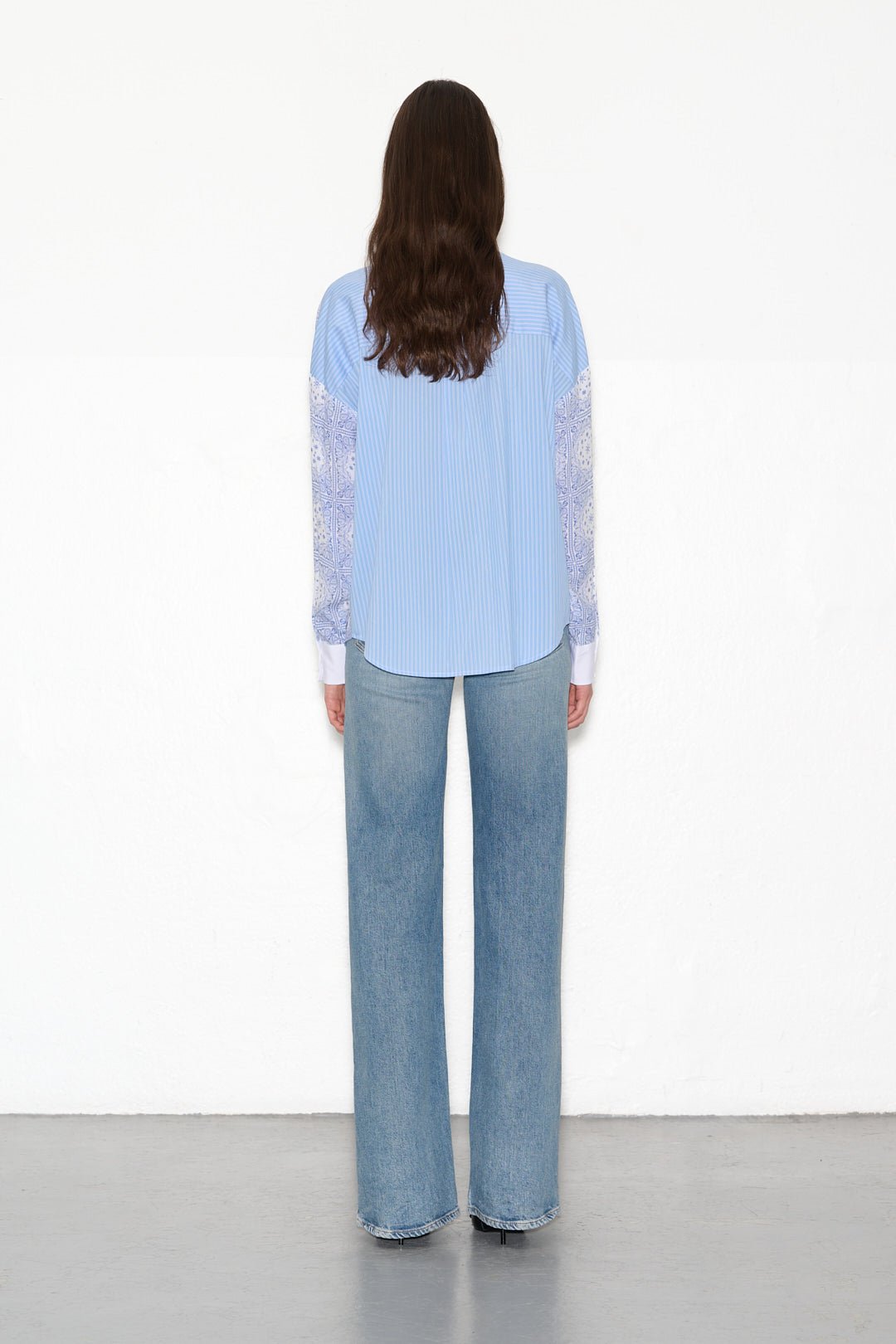 Chemise COURTNEY MIX BLEU PASTEL - School Rag