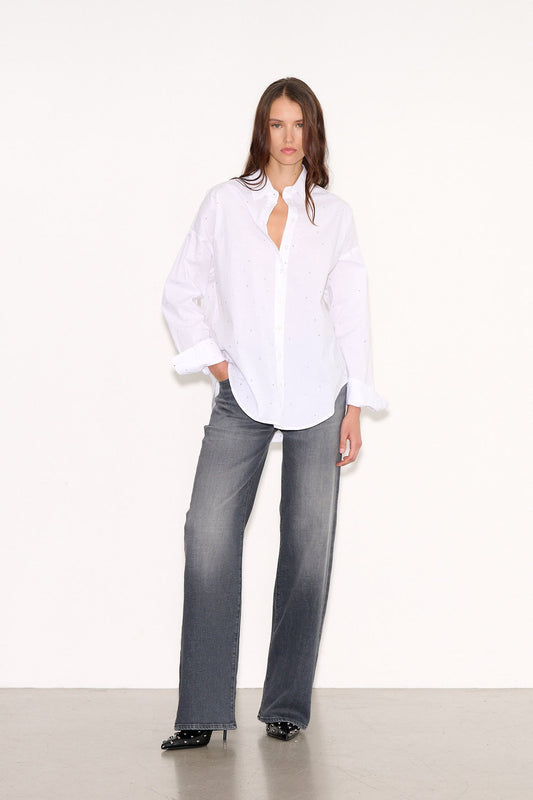 Achat Chemise COURTNEY STRASS BLANC - School Rag