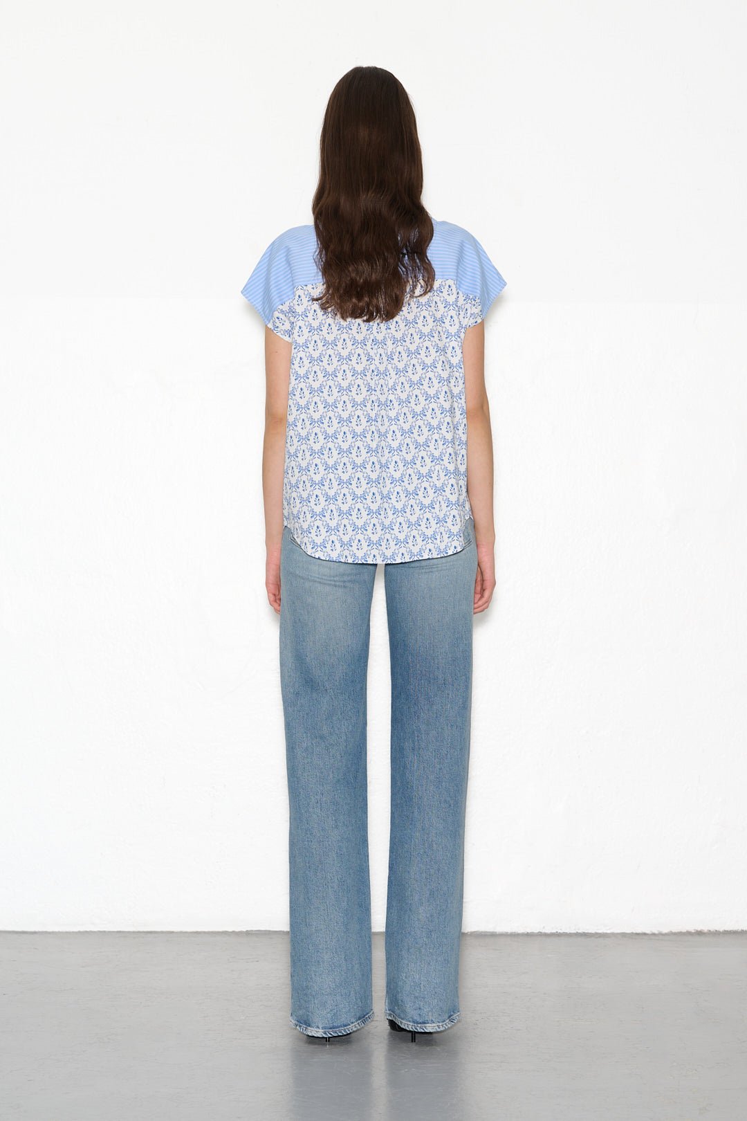 Chemise COURTY FLOWERS BLUE FLOWER - School Rag