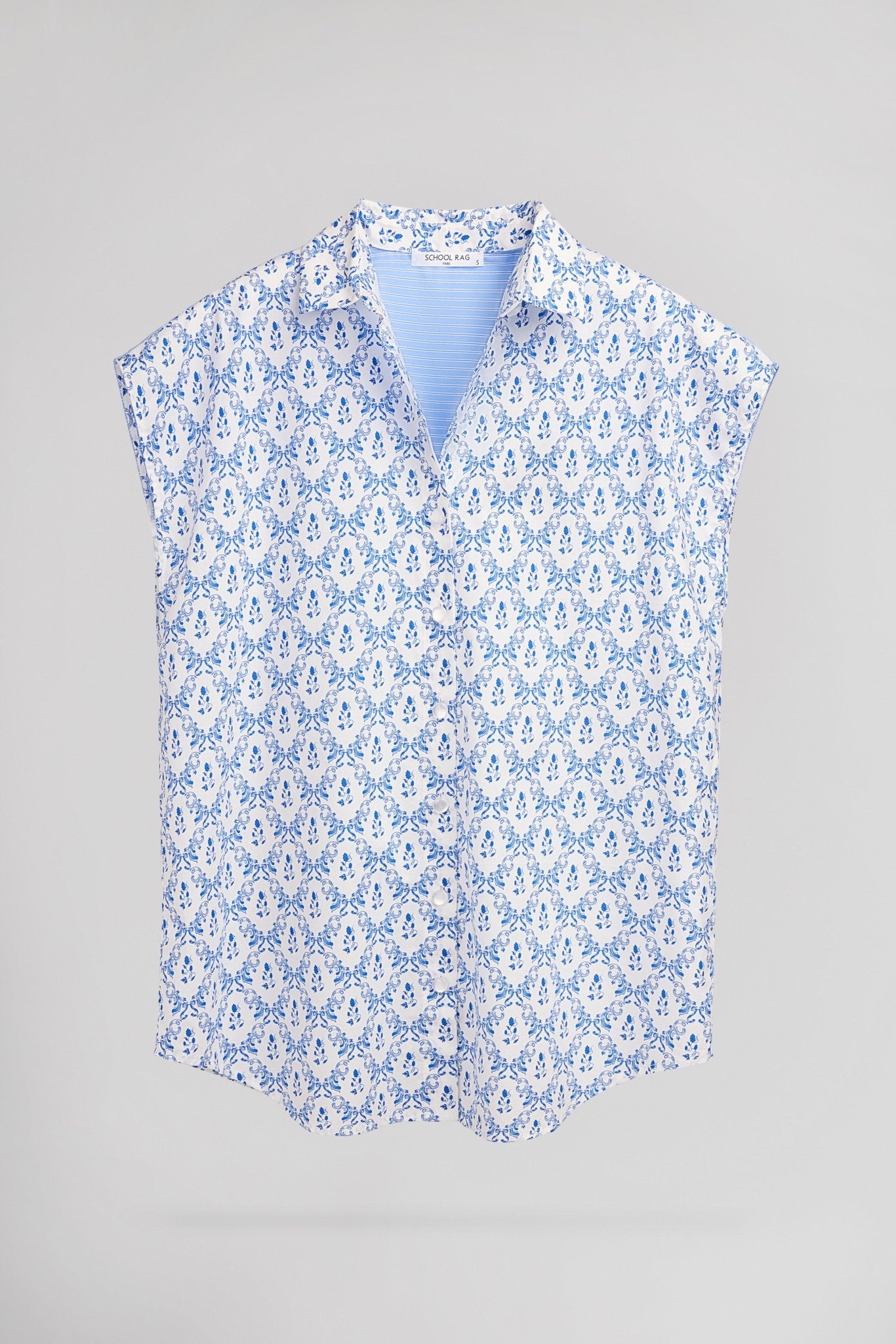 Chemise COURTY FLOWERS BLUE FLOWER - School Rag