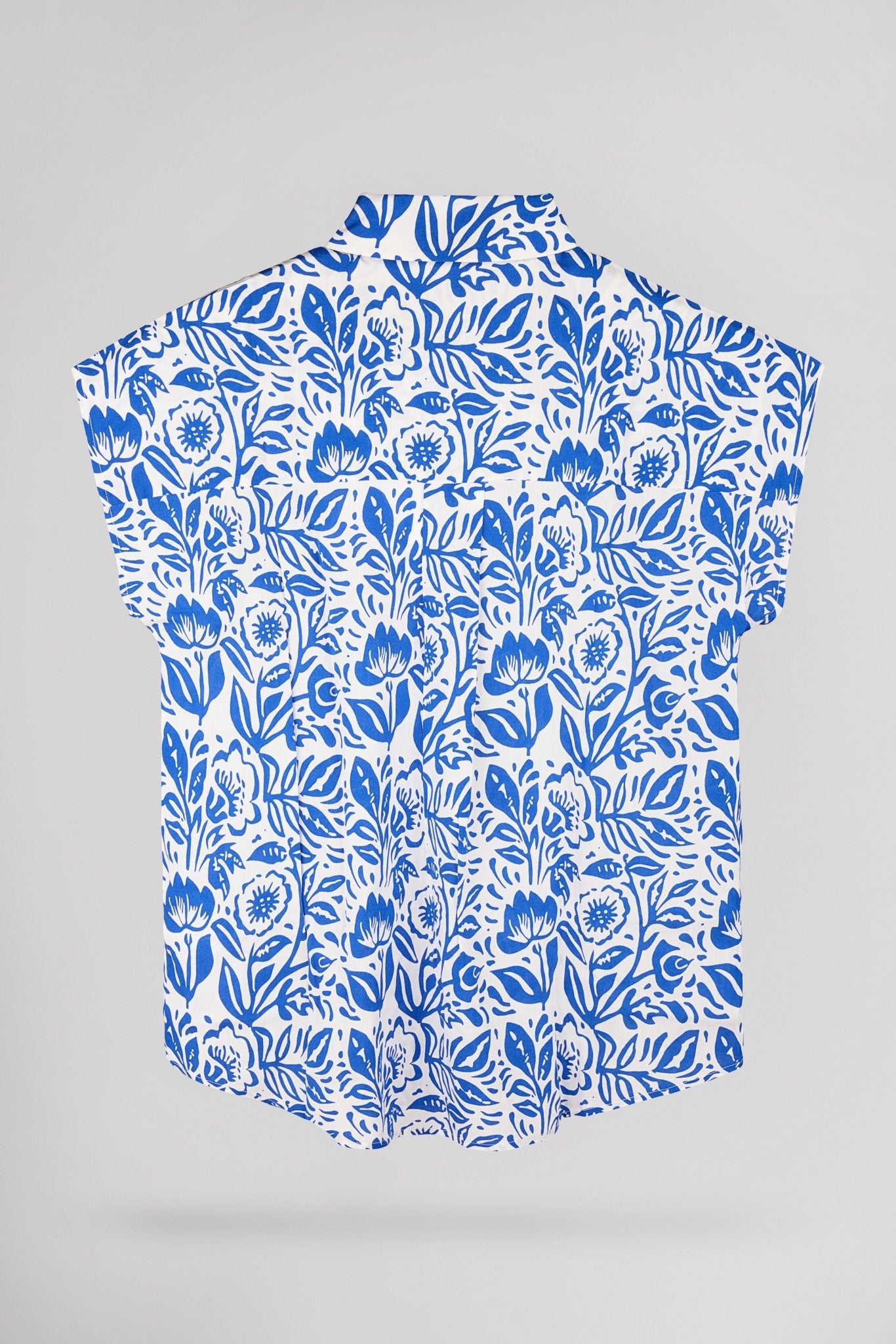 Chemise COURTY PRINT FLEUR BLEUE - School Rag