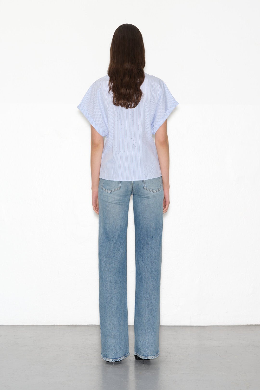 Chemise CRUZ STRASS BLUE STRASS - School Rag