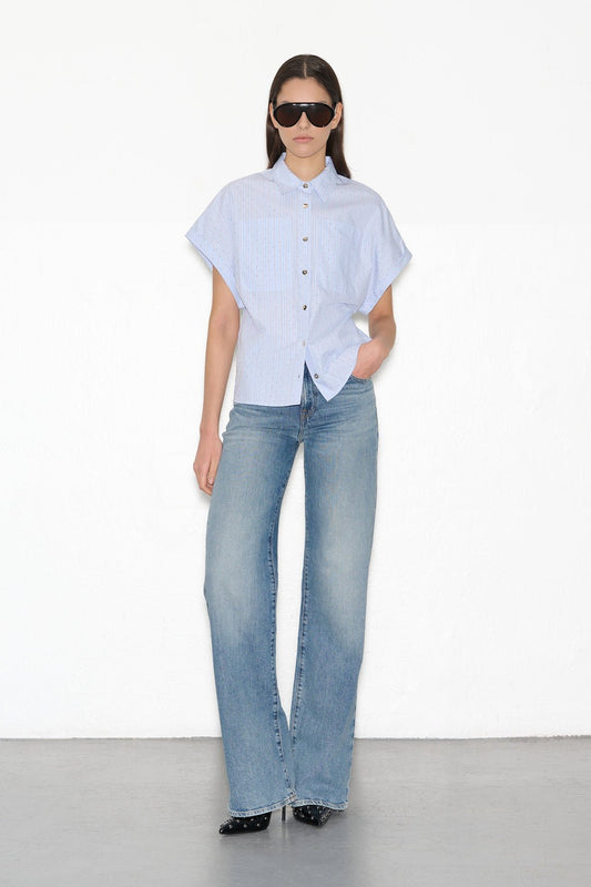 Achat Chemise CRUZ STRASS BLUE STRASS - School Rag