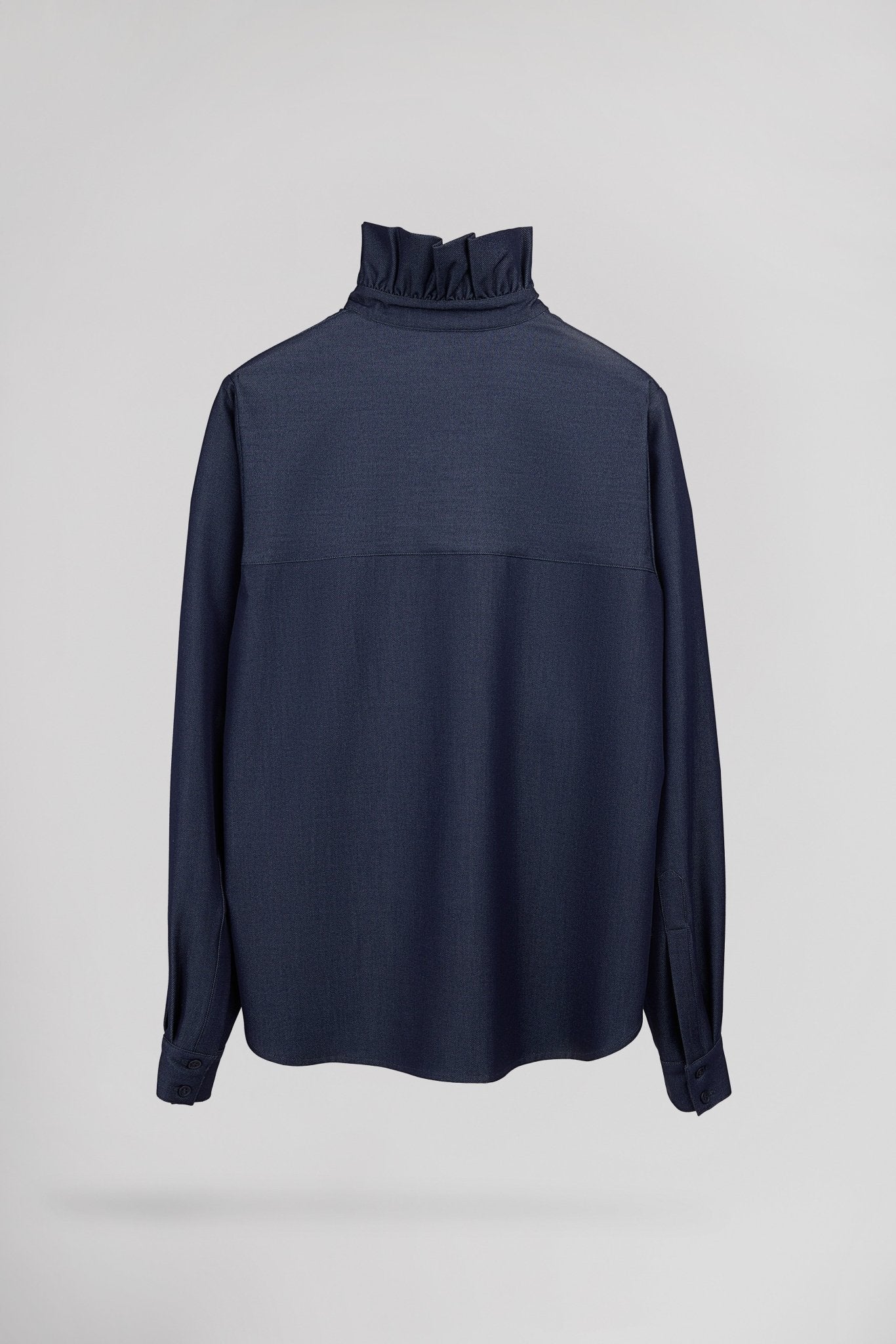 Chemise effet denim et col à volant FREE FRILL - School Rag