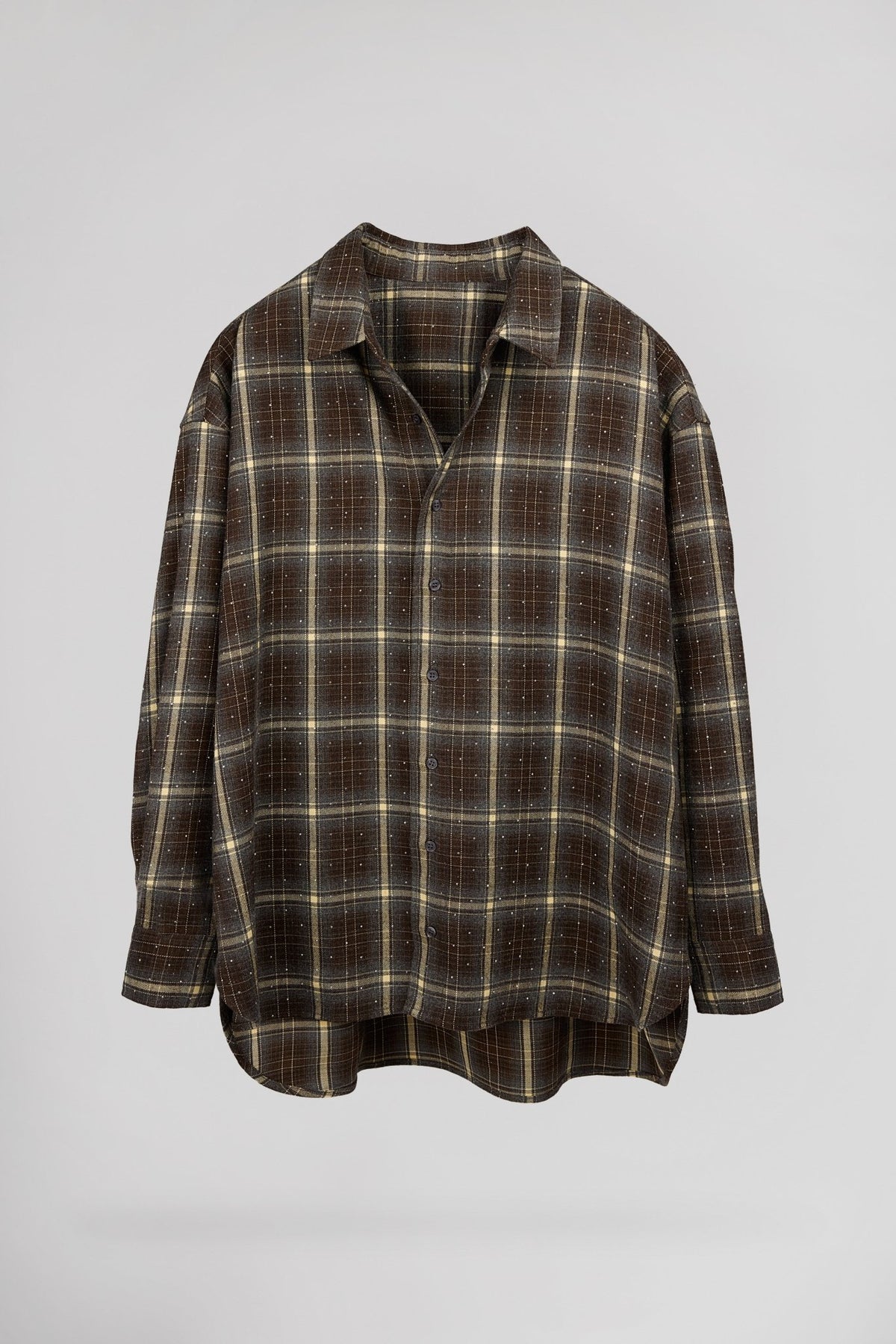 Chemise oversize à carreaux et strass CHAWNEY - School Rag