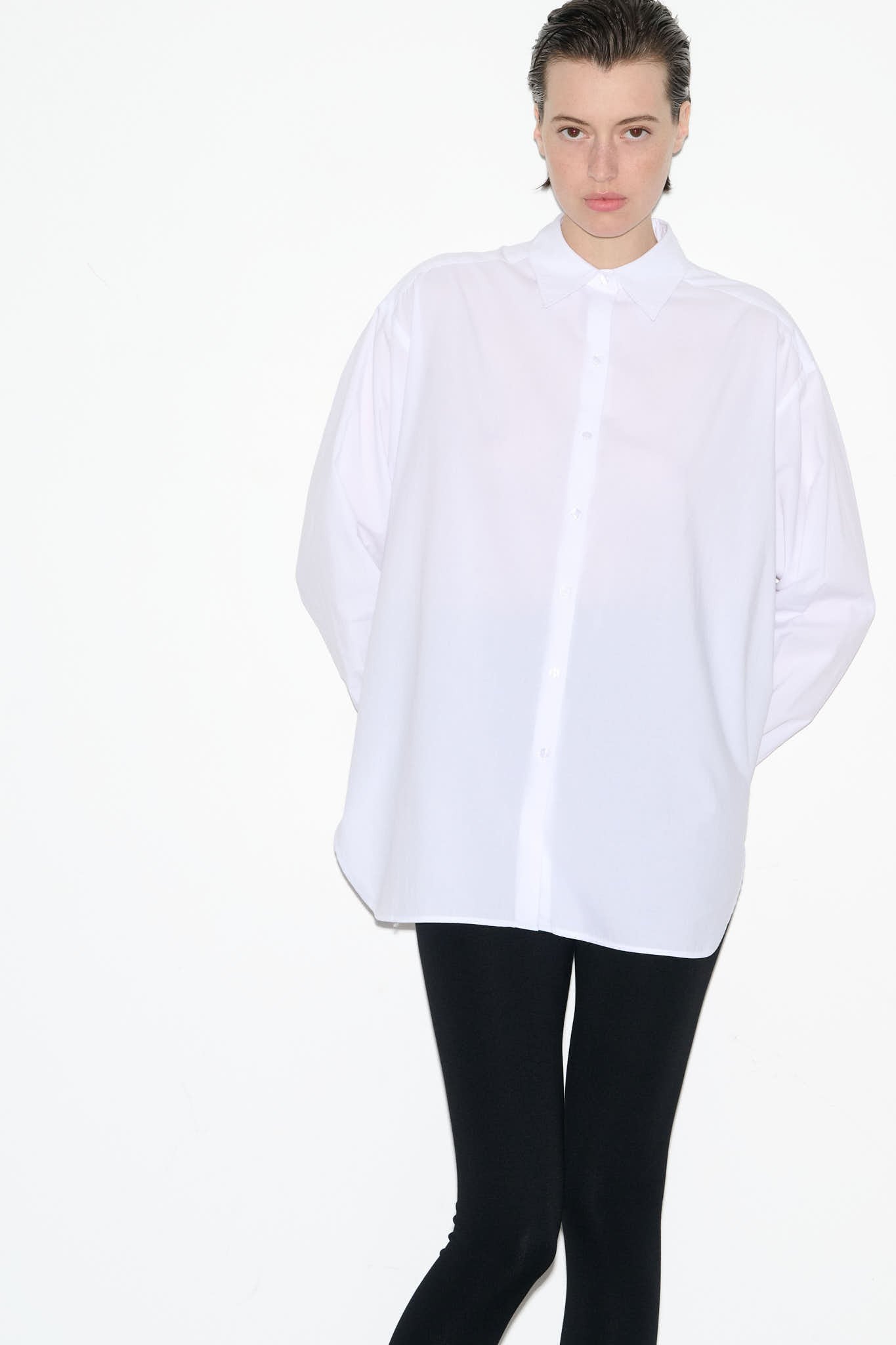 Chemise oversize CACHOU POPCOT BLANC - School Rag