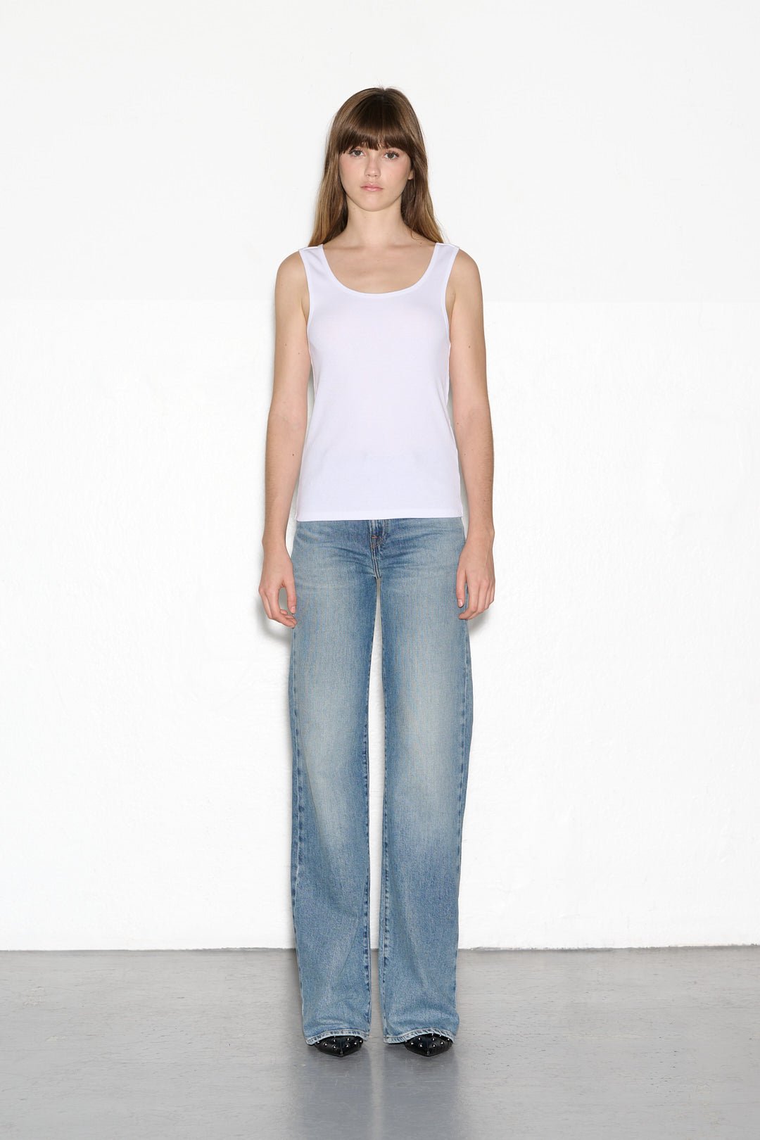 Débardeur D - SPIKE BLANC - School Rag