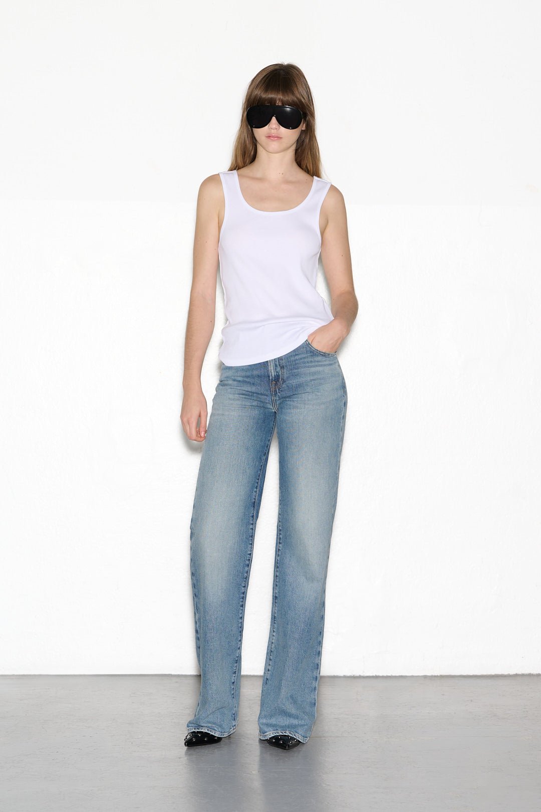 Débardeur D - SPIKE BLANC - School Rag