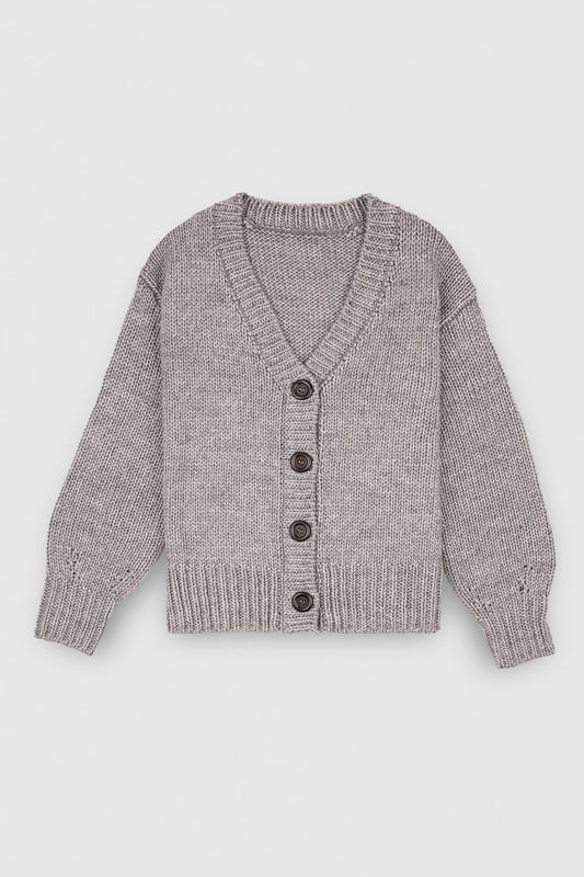 Achat Gilet ample GOTHAM MEDIUM GREY MELANGE - School Rag