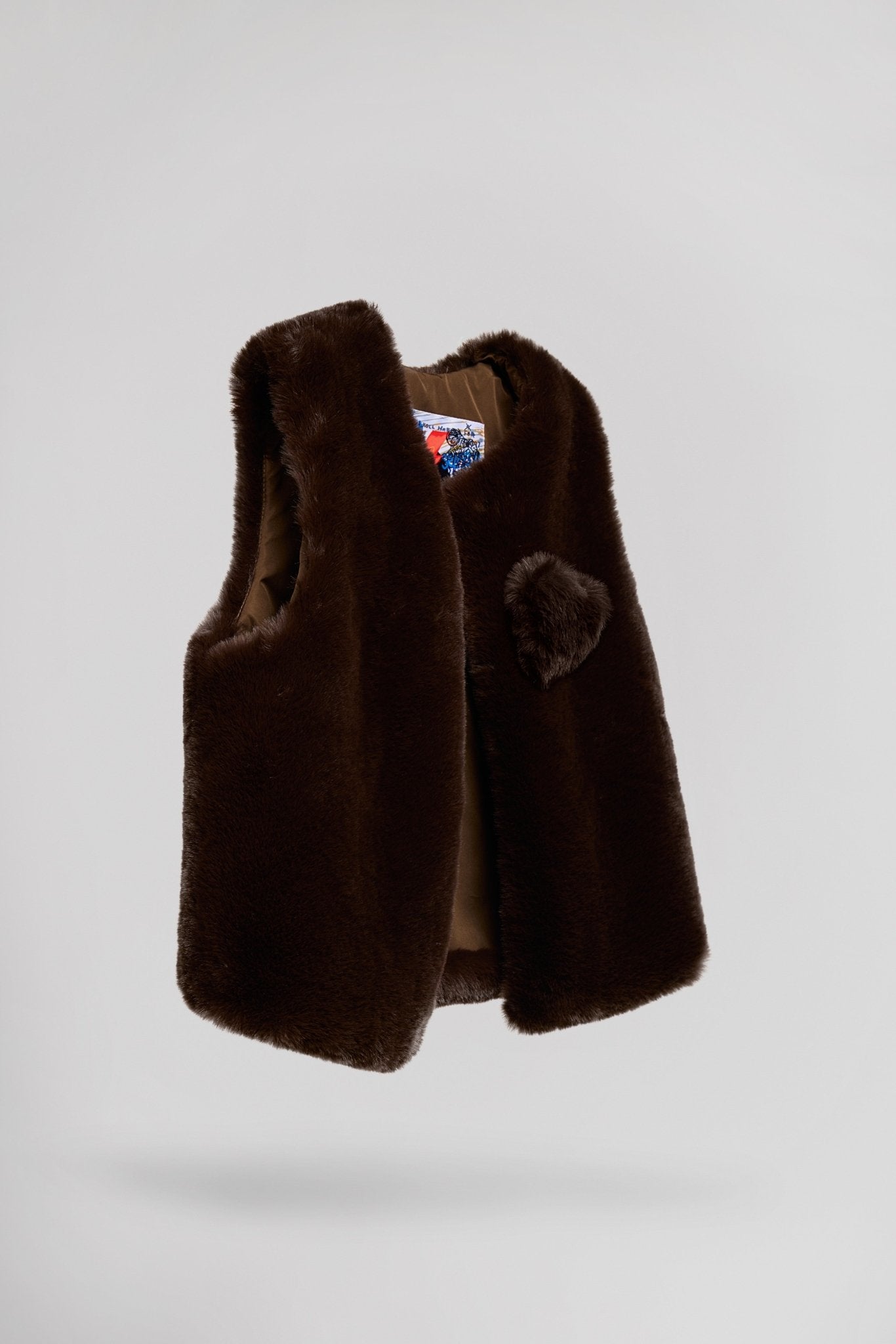 Gilet droit G - TRISTEE FUR CHOCO - School Rag