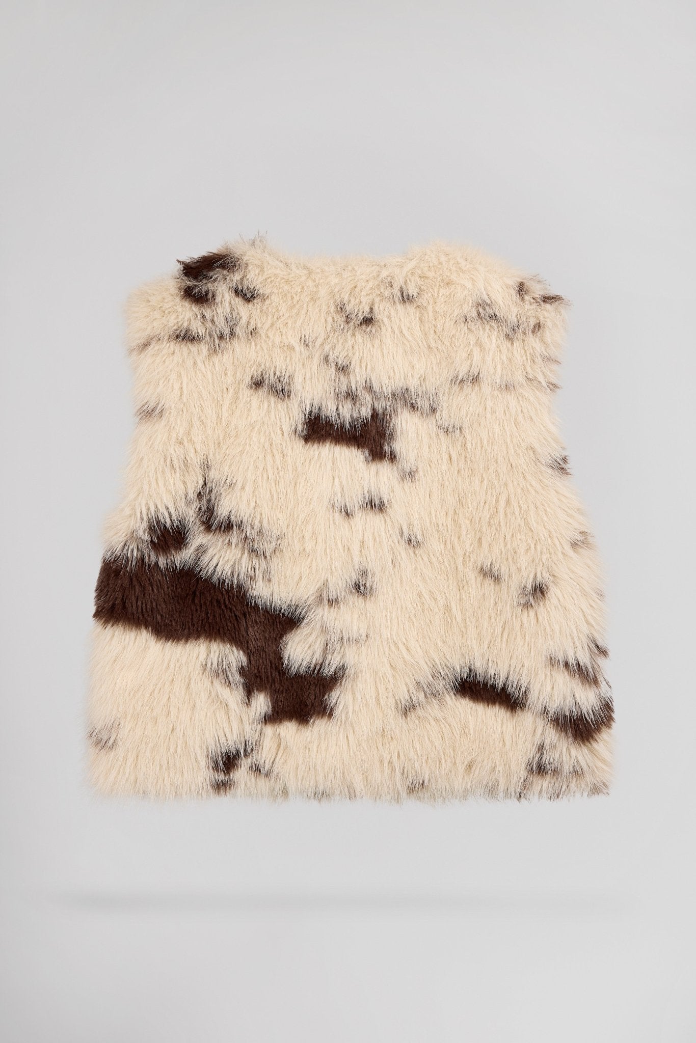 Gilet en fausse fourrure motif vache KAHSHA - School Rag