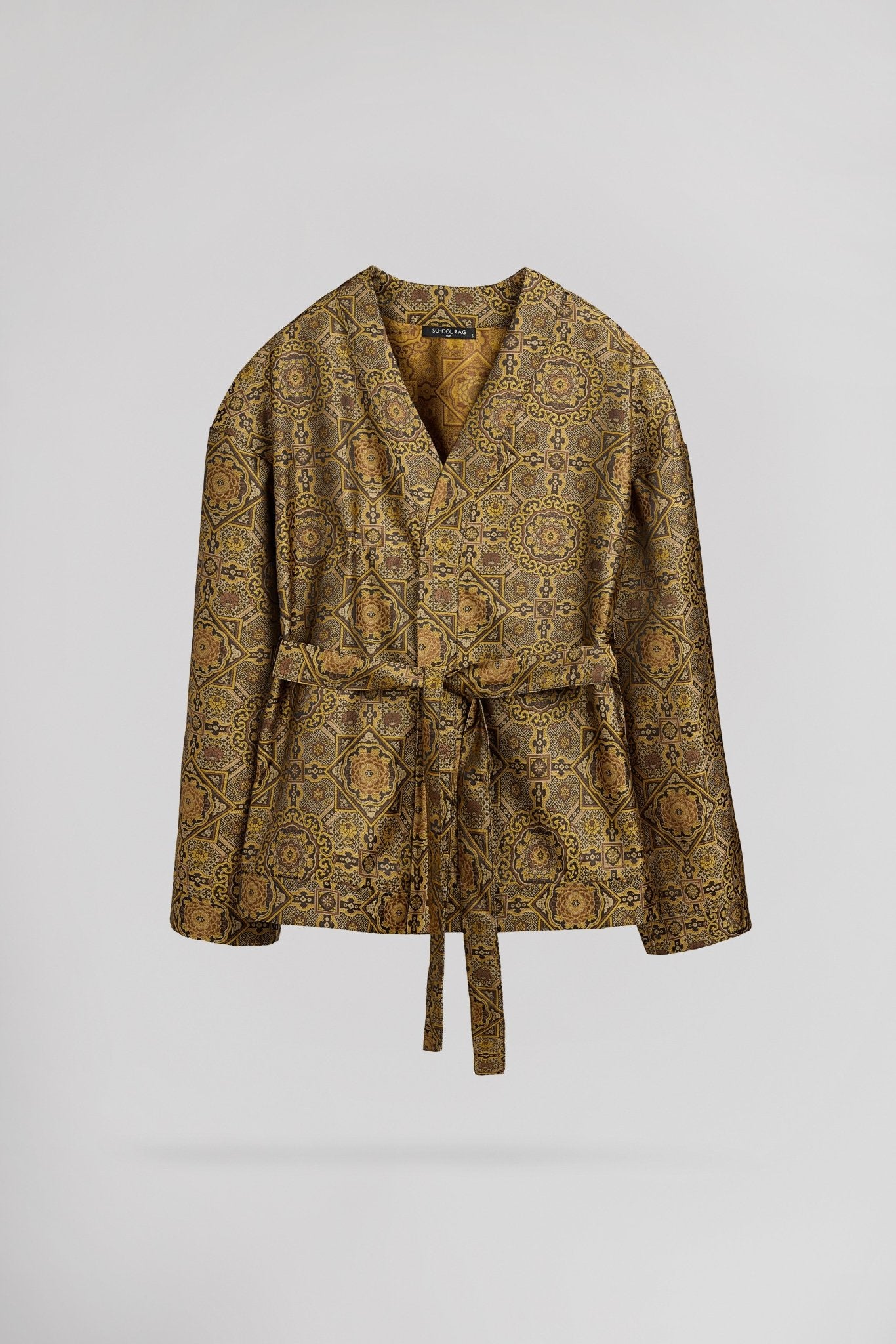 Gilet GALICE JACQUARD COFFEE - School Rag