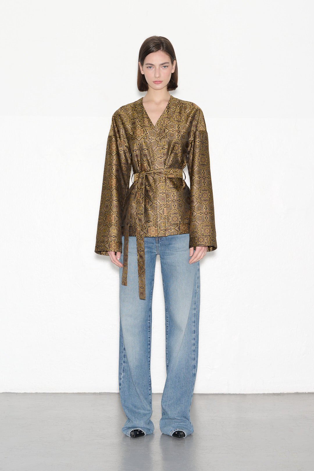 Gilet GALICE JACQUARD COFFEE - School Rag