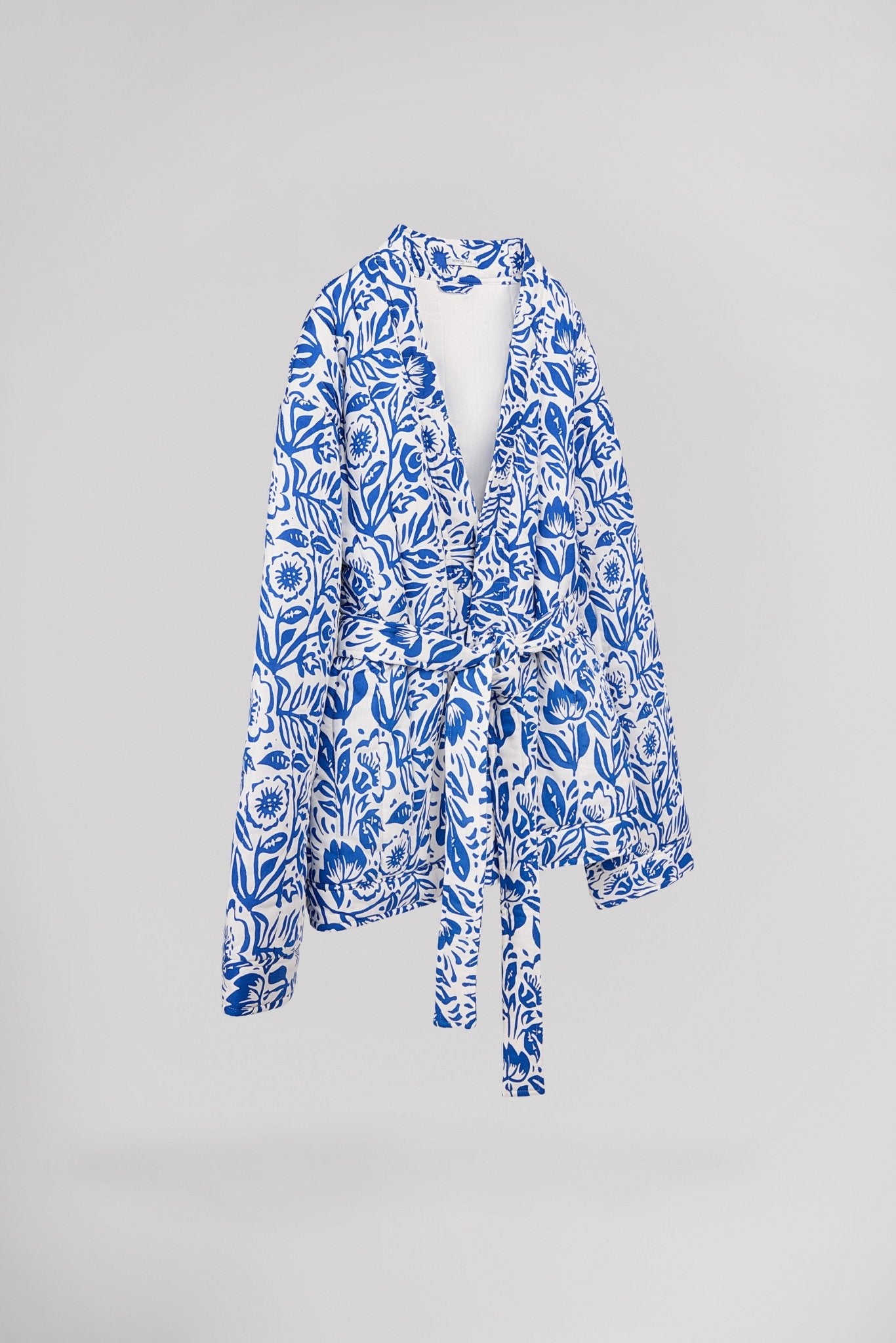 Gilet GALICE PRINT FLEUR BLEUE - School Rag