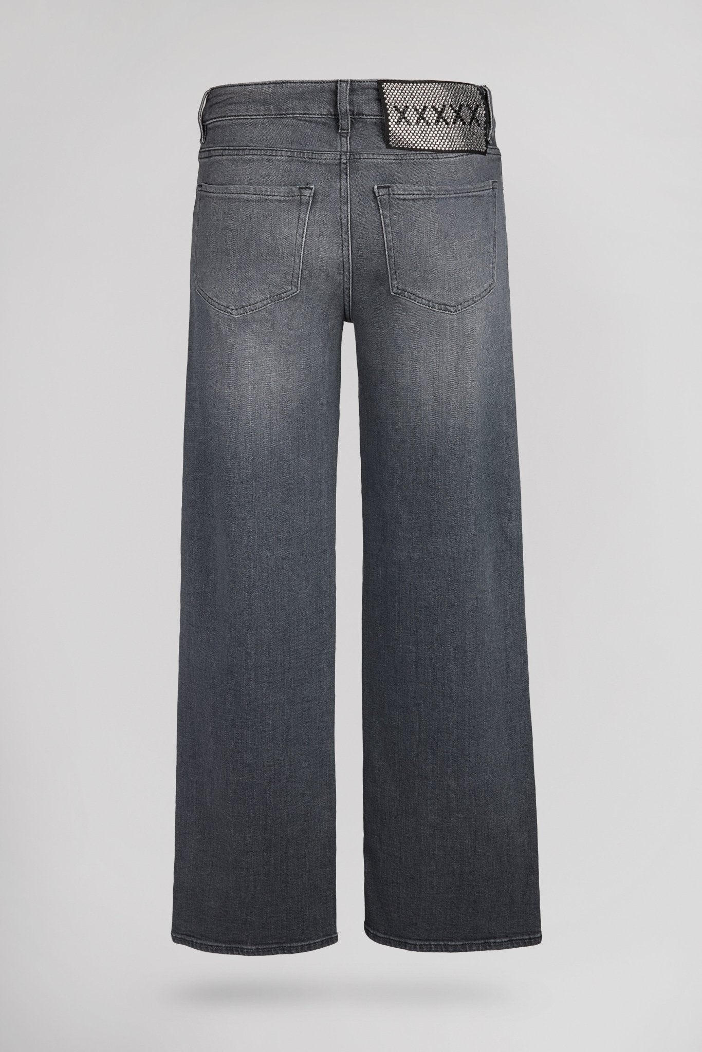 Jean droit middle rise PTL - BESHOW HIGH GREY - School Rag