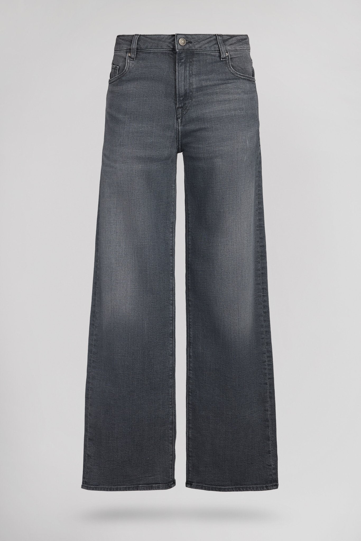 Jean droit middle rise PTL - BESHOW HIGH GREY - School Rag