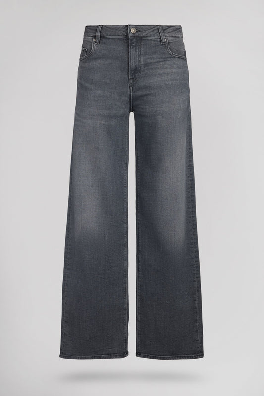 Achat Jean droit middle rise PTL - BESHOW HIGH GREY - School Rag
