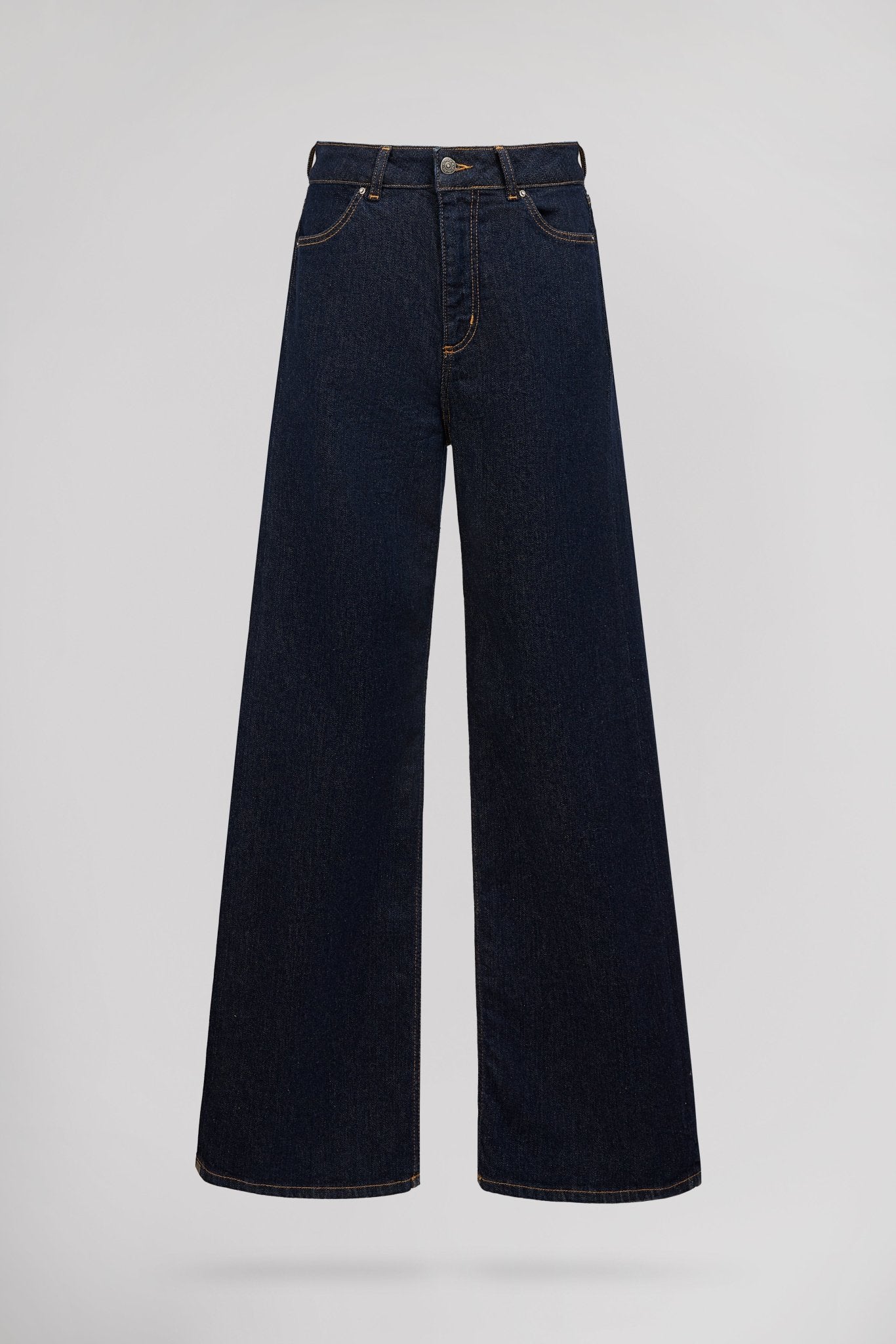 Jean large droit taille haute BEBRUT OLD/ENCRE - School Rag