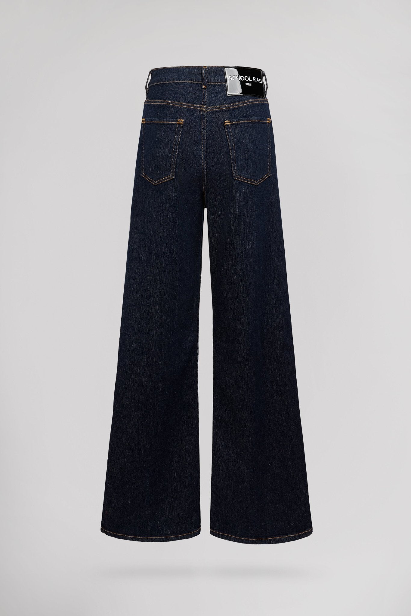 Jean large droit taille haute BEBRUT OLD/ENCRE - School Rag