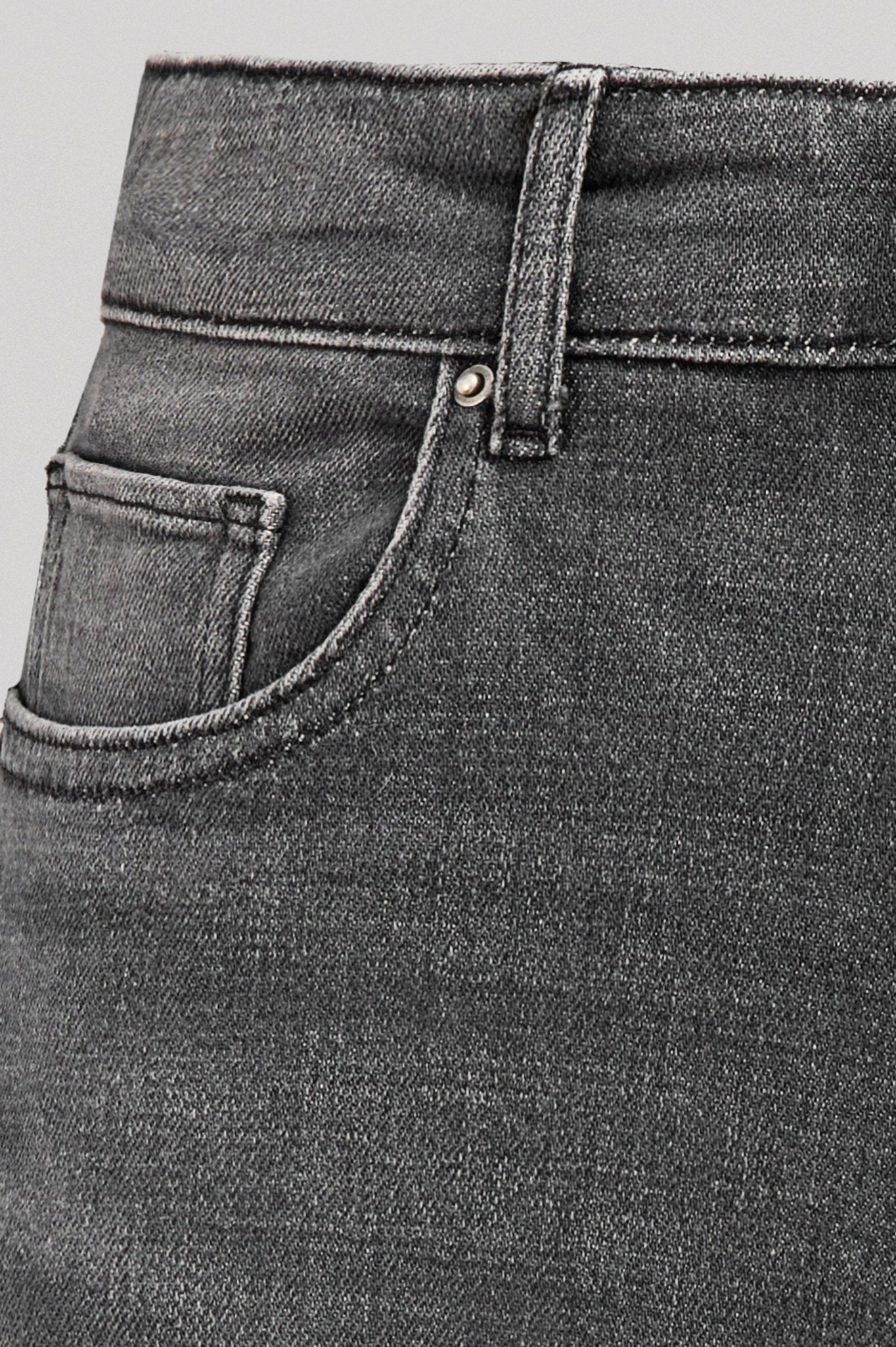 Jean PTL - BEMAN CROP HIGH GREY - School Rag