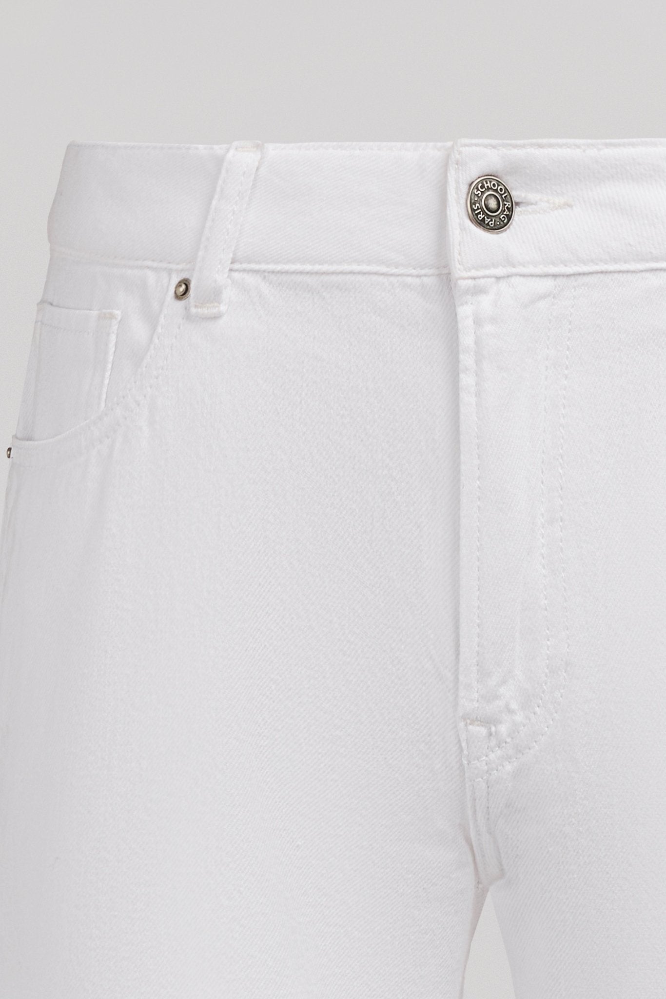 Jean PTL - BRIDGET CROP WHITE - School Rag