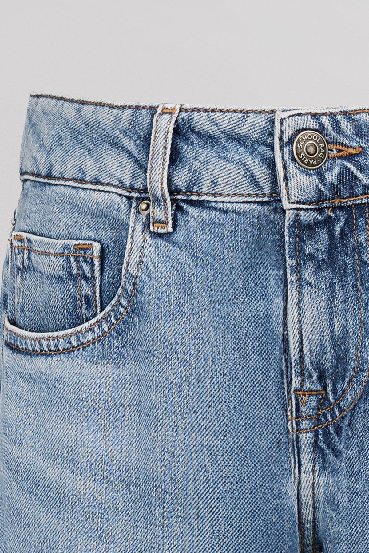 Jean slim BELY HIGH BLUE - School Rag