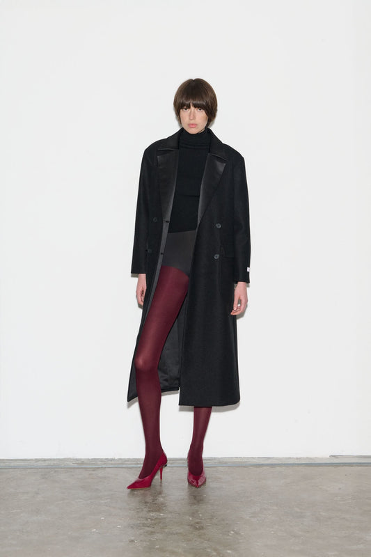 Achat Manteau en laine mélangée MISSOURI BLACK NOIR - School Rag