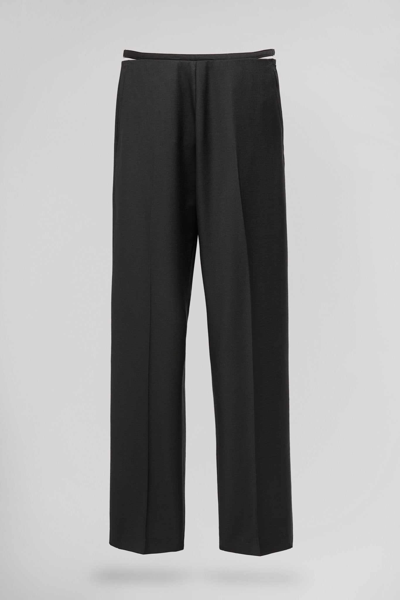 Pantalon ajusté taille haute PTL - PALIA STRAP NOIR - School Rag