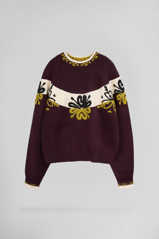 Achat Pull à broderies florales SOYALA - School Rag