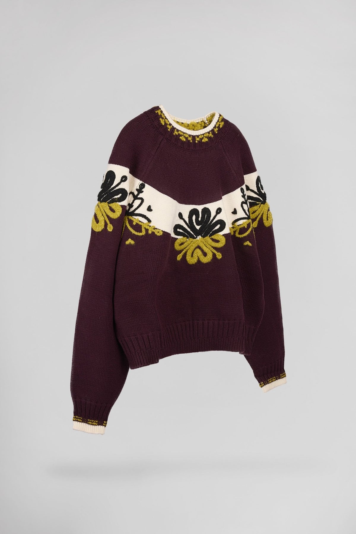 Pull à broderies florales SOYALA - School Rag