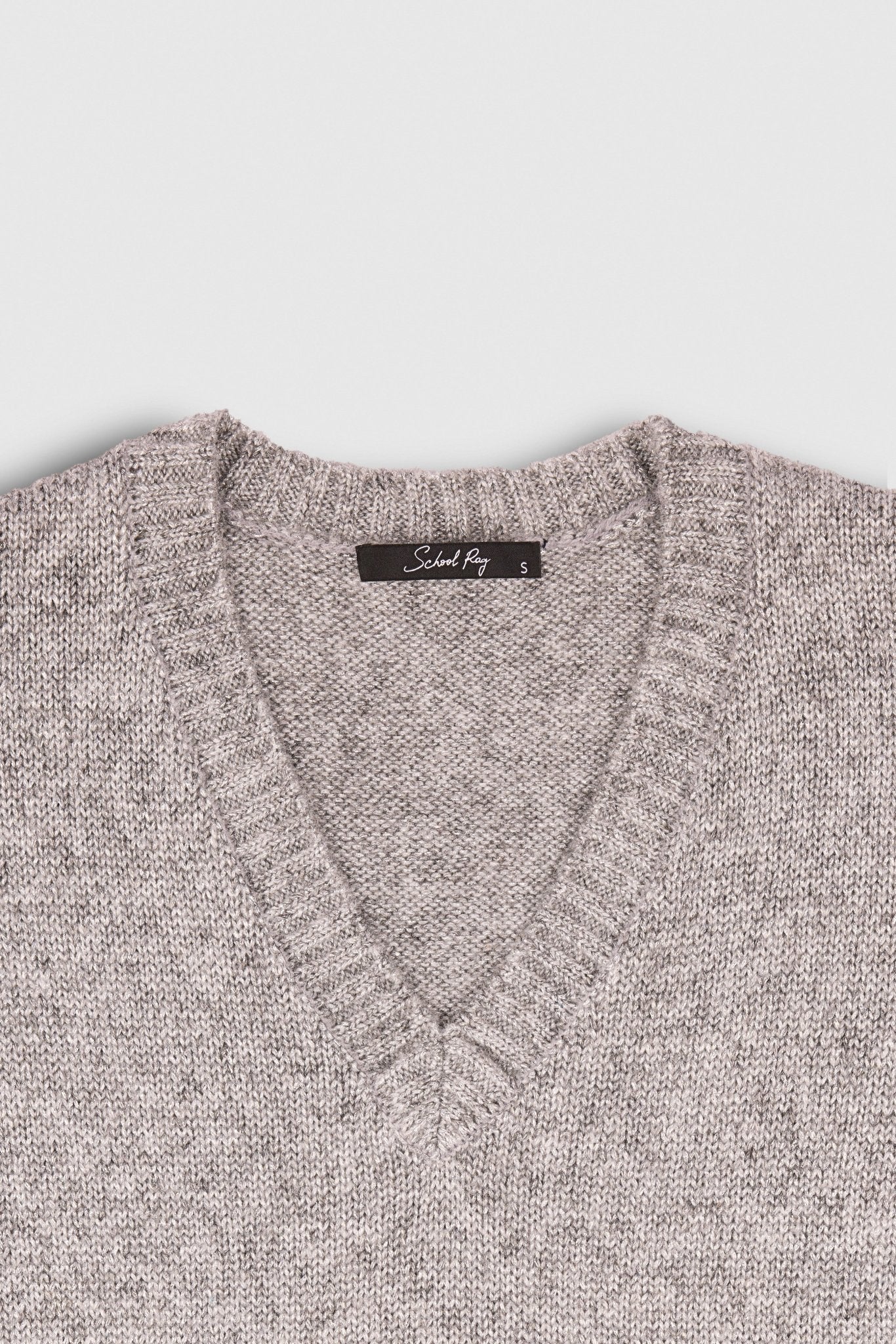 Pull ample en maille lurex PALISSANDRE LUREX SILVER METALLIC LUREX - School Rag