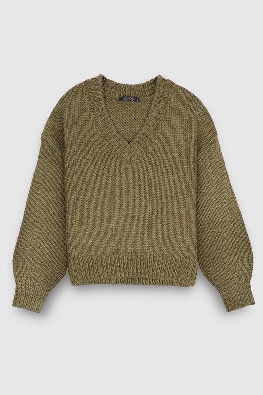 Achat Pull ample P - GOTHAM KAKI - School Rag