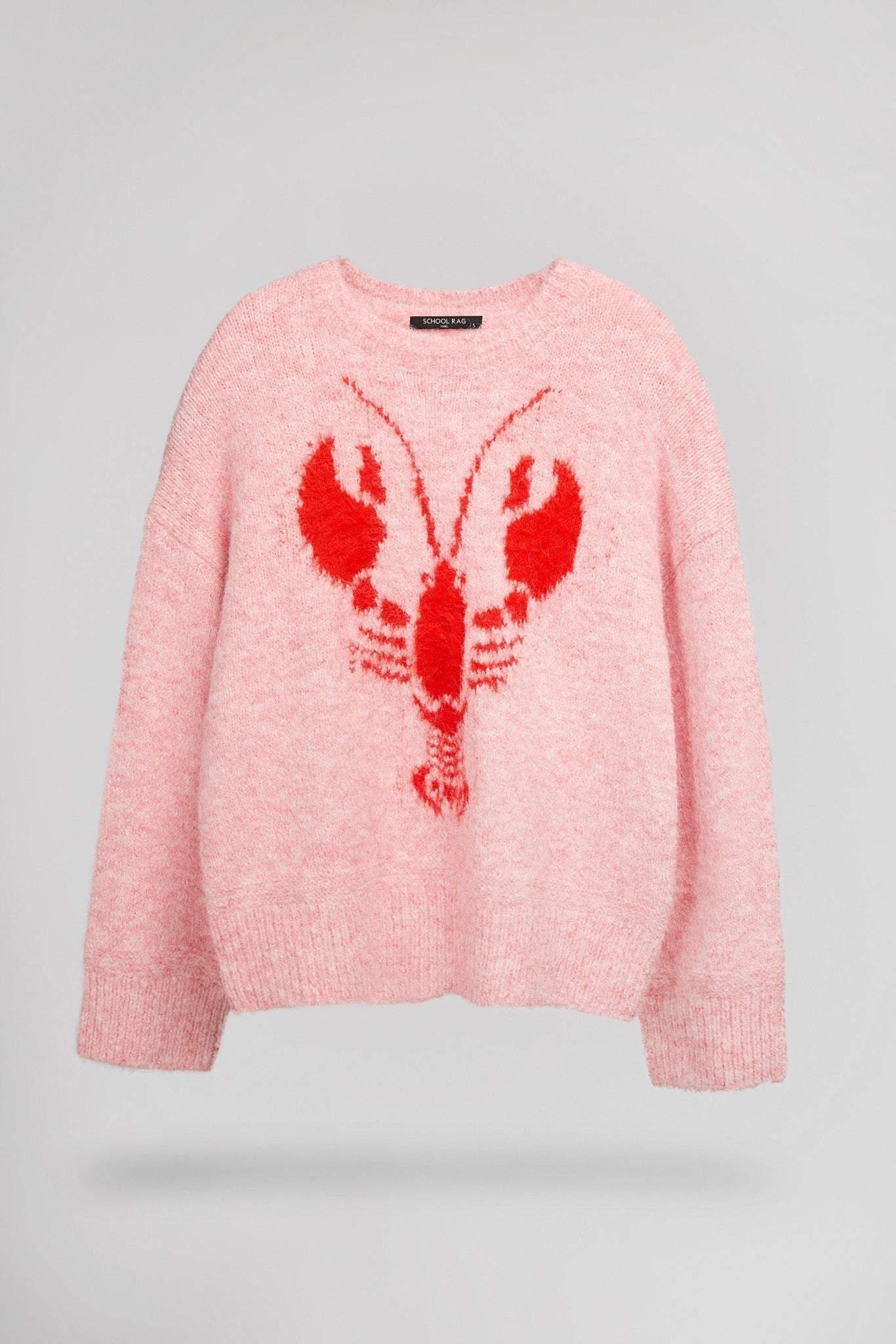 Pull ample P - LOBSTY PINK MELANGE - School Rag