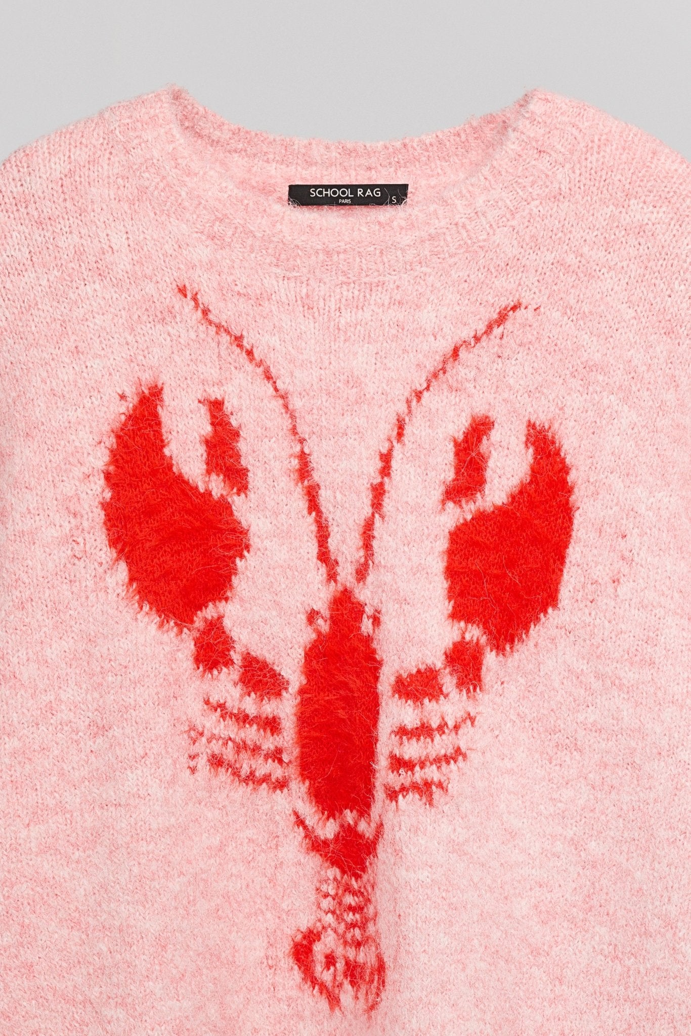 Pull ample P - LOBSTY PINK MELANGE - School Rag